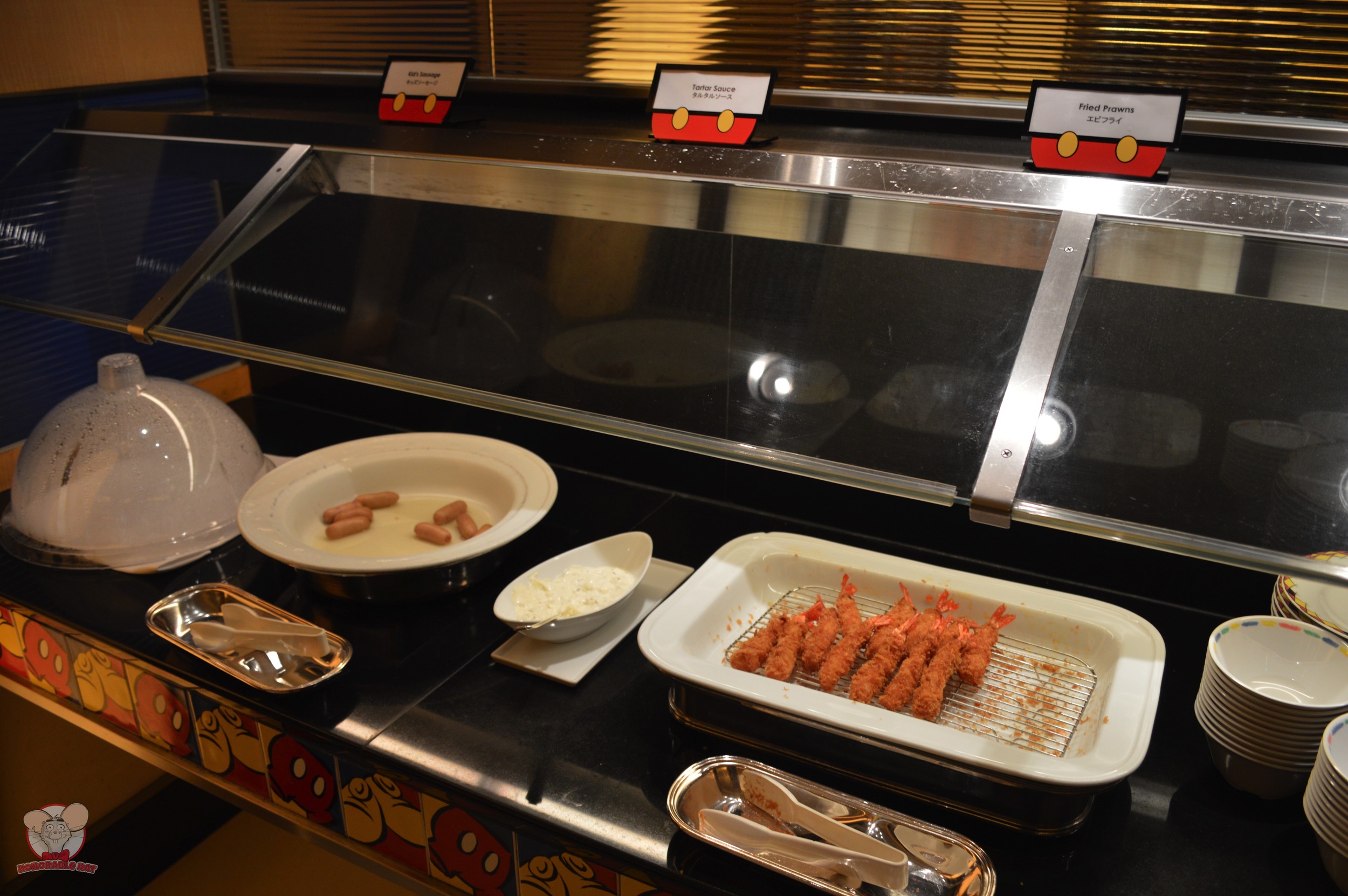 Kid's Sausage (Left) Fried Prawns (Right)