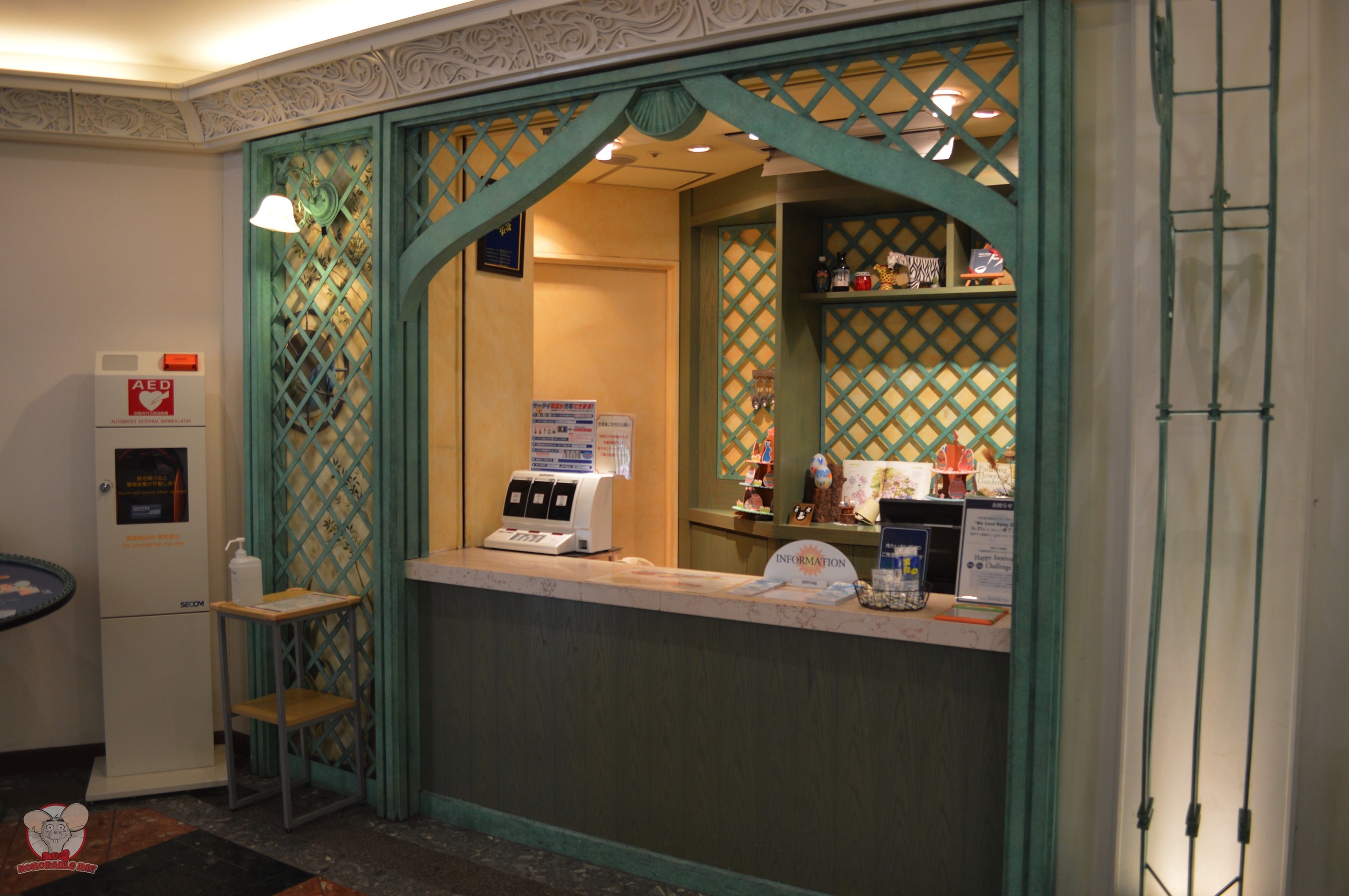 Another Information Counter with a Phone Charging Station