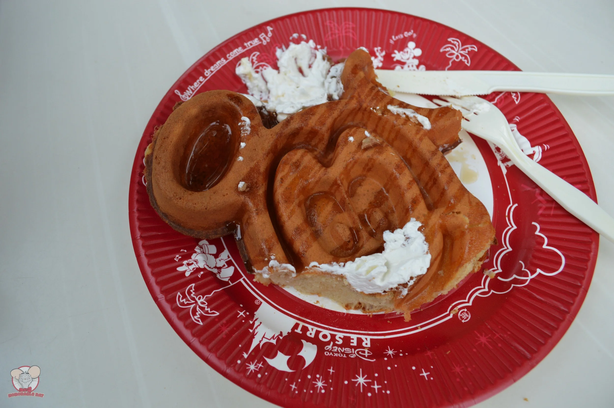 First, I devoured Mickey's mouth and his ear