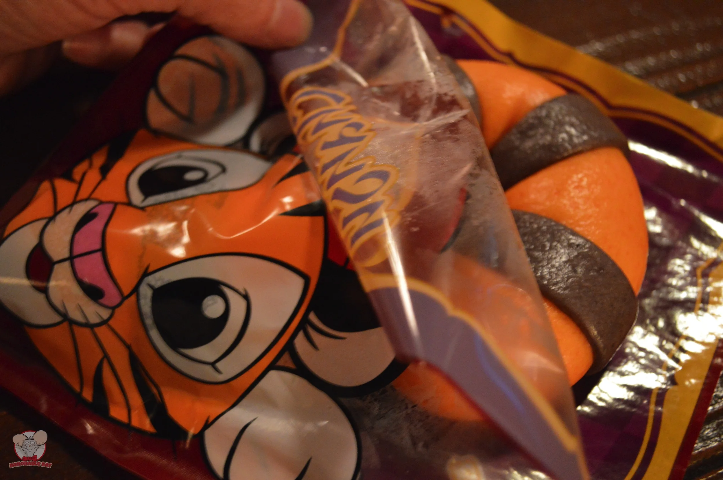 Chandu Tail trying to escape from it's packaging