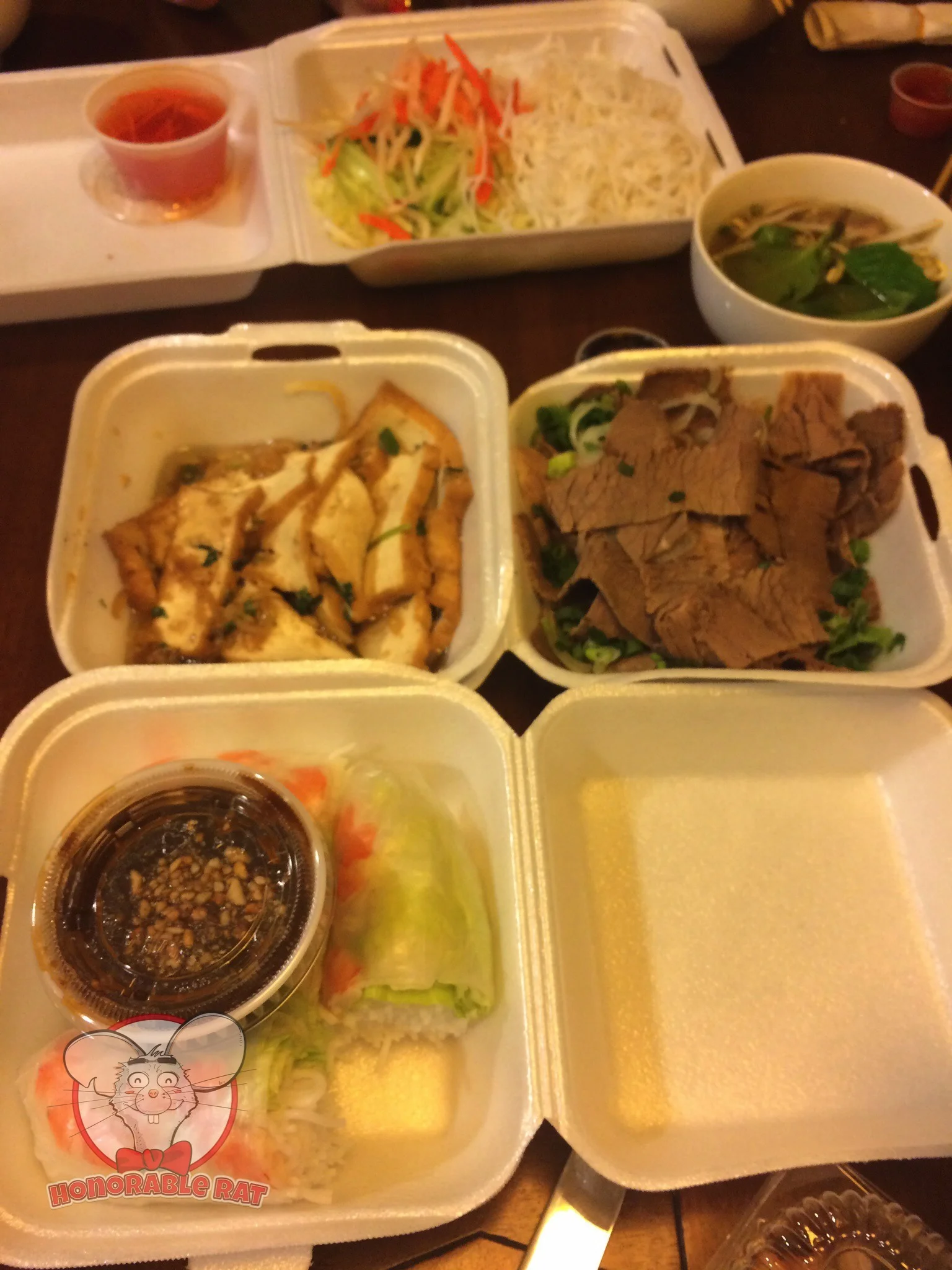 Summer Rolls, Tofu & Beef Brisket