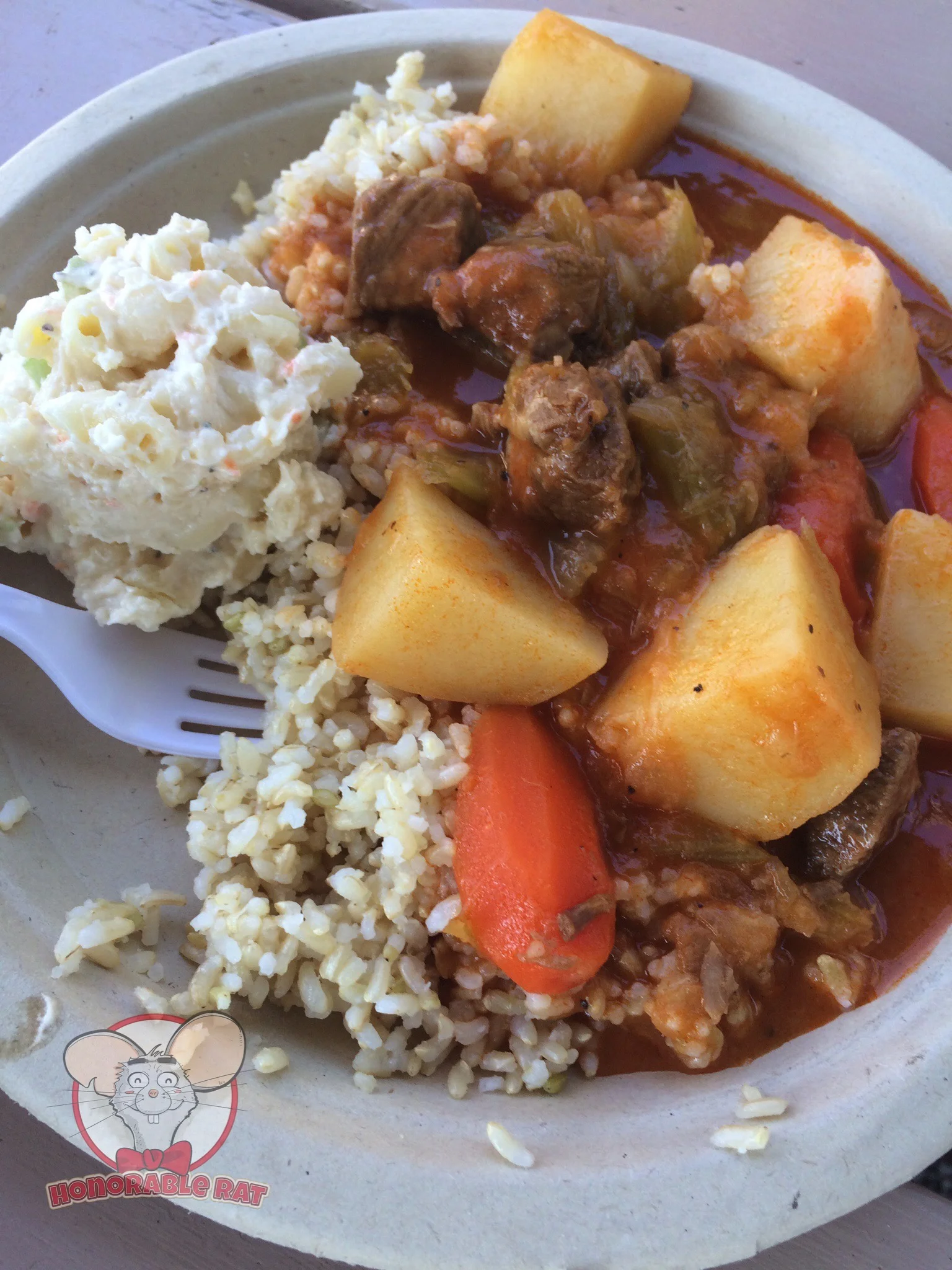 Beef Stew Plate Lunch