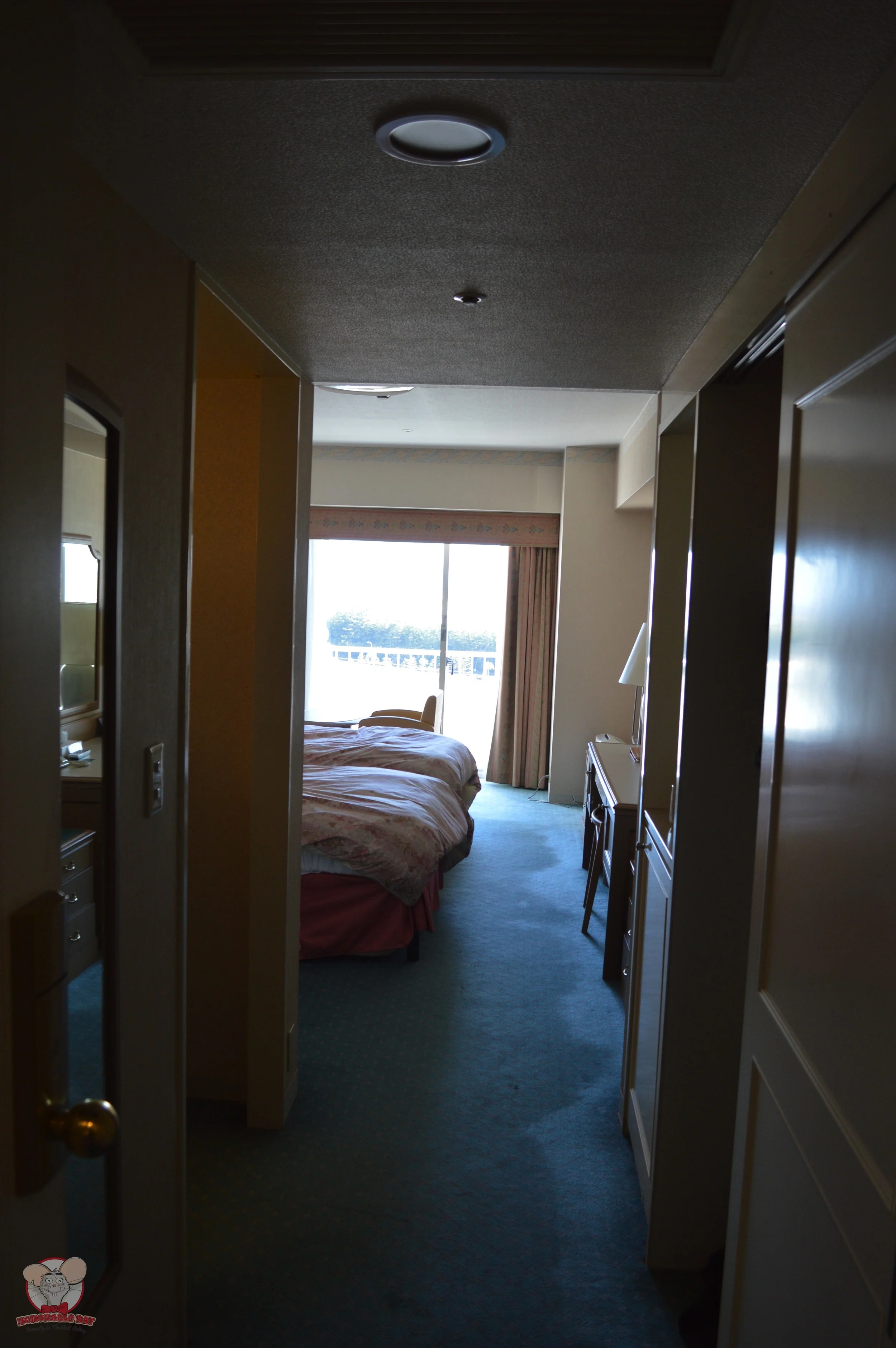 Upon entry into the room