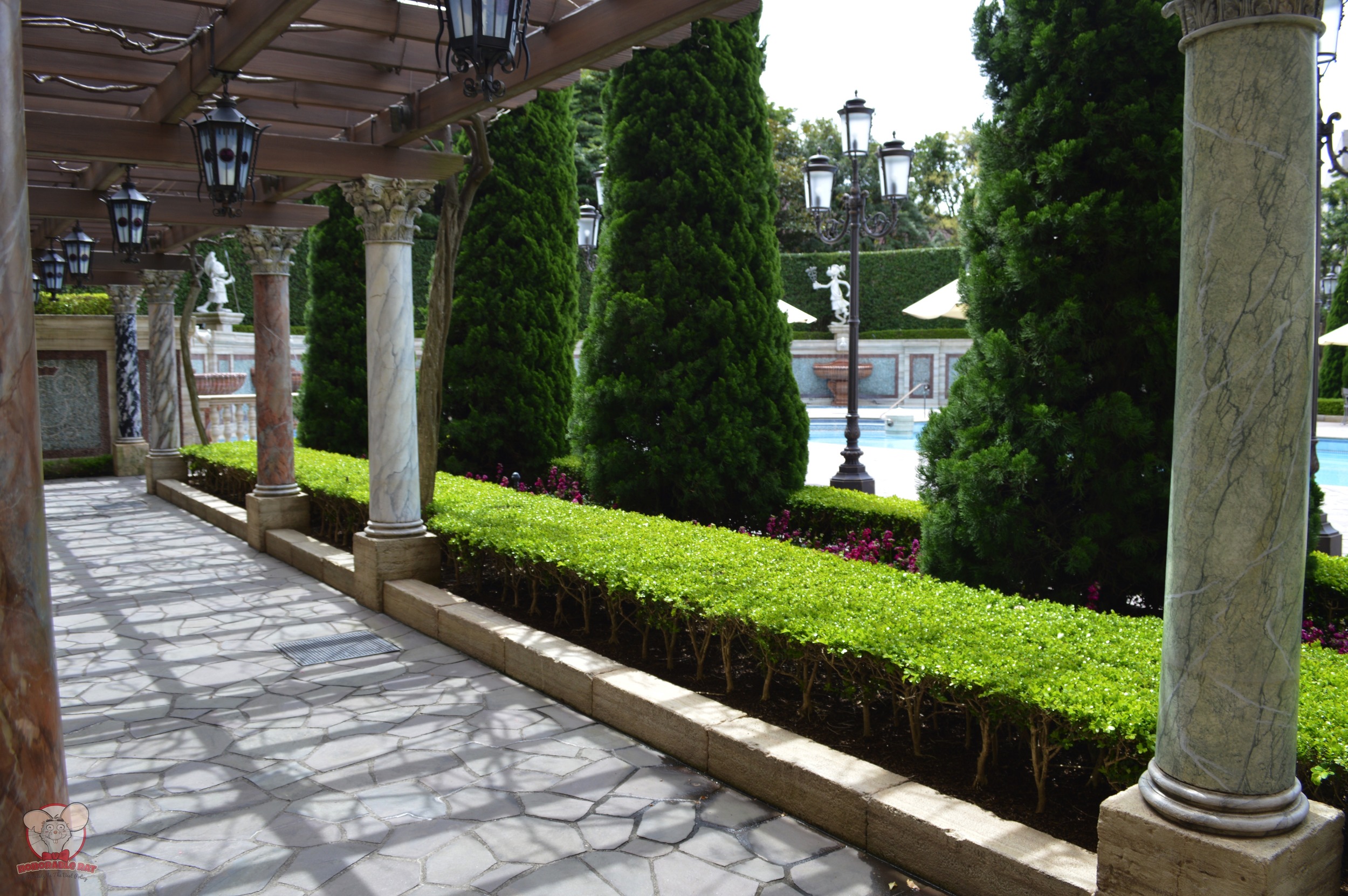 Walkway outside the patio