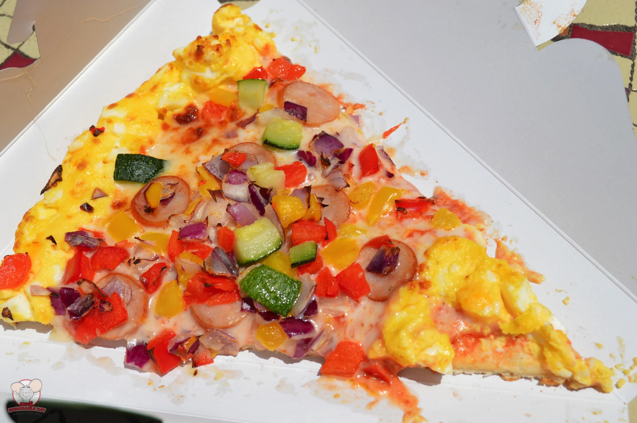 Sausage, Vegetable and Egg Pizza