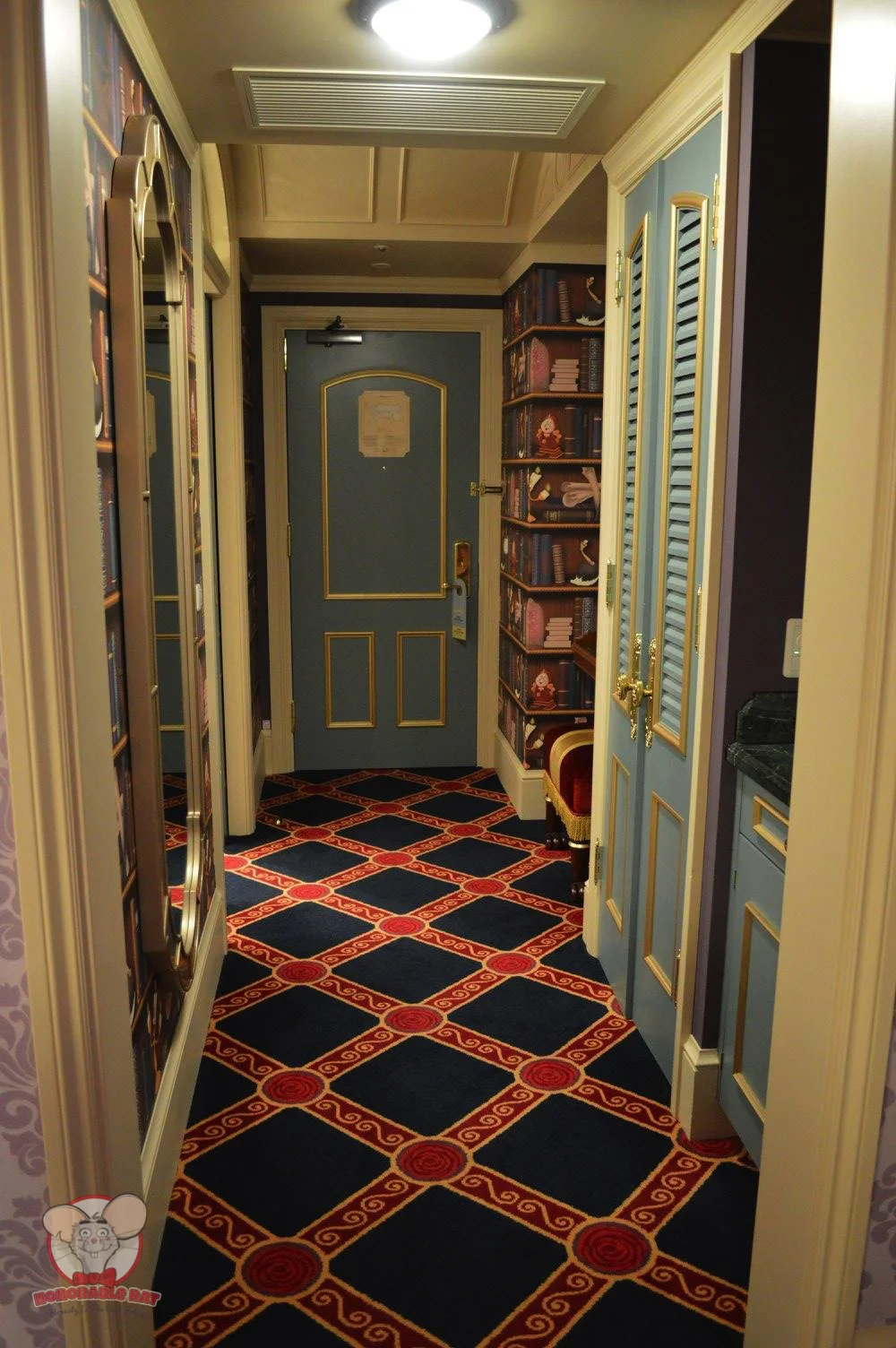 The entrance of this room