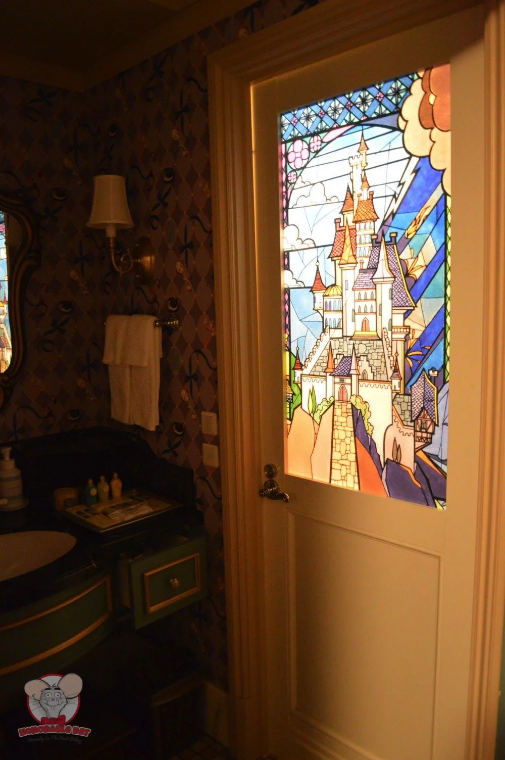 Door to the bathroom