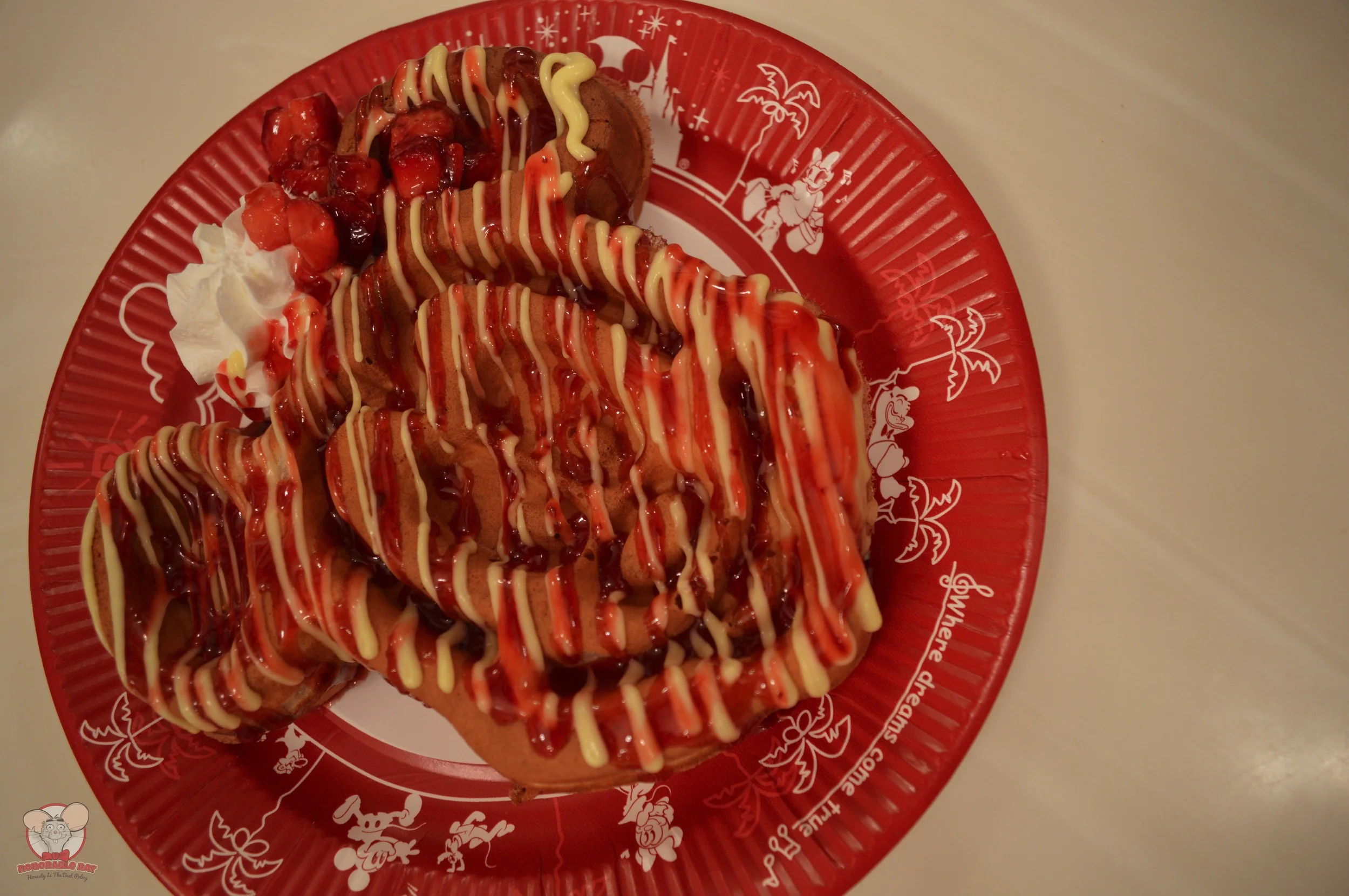 Strawberry & Custard Waffle