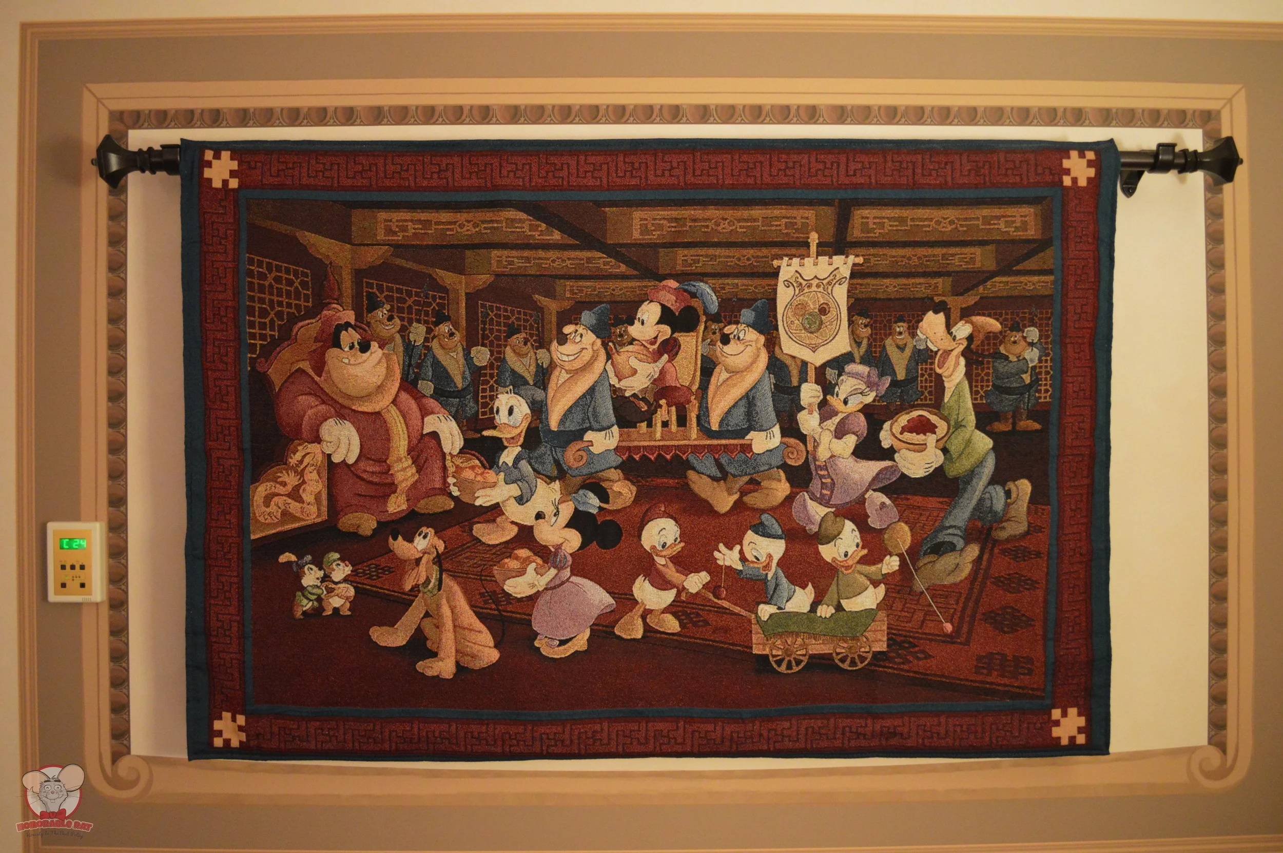 Beautiful Artwork on a Hanging Carpet