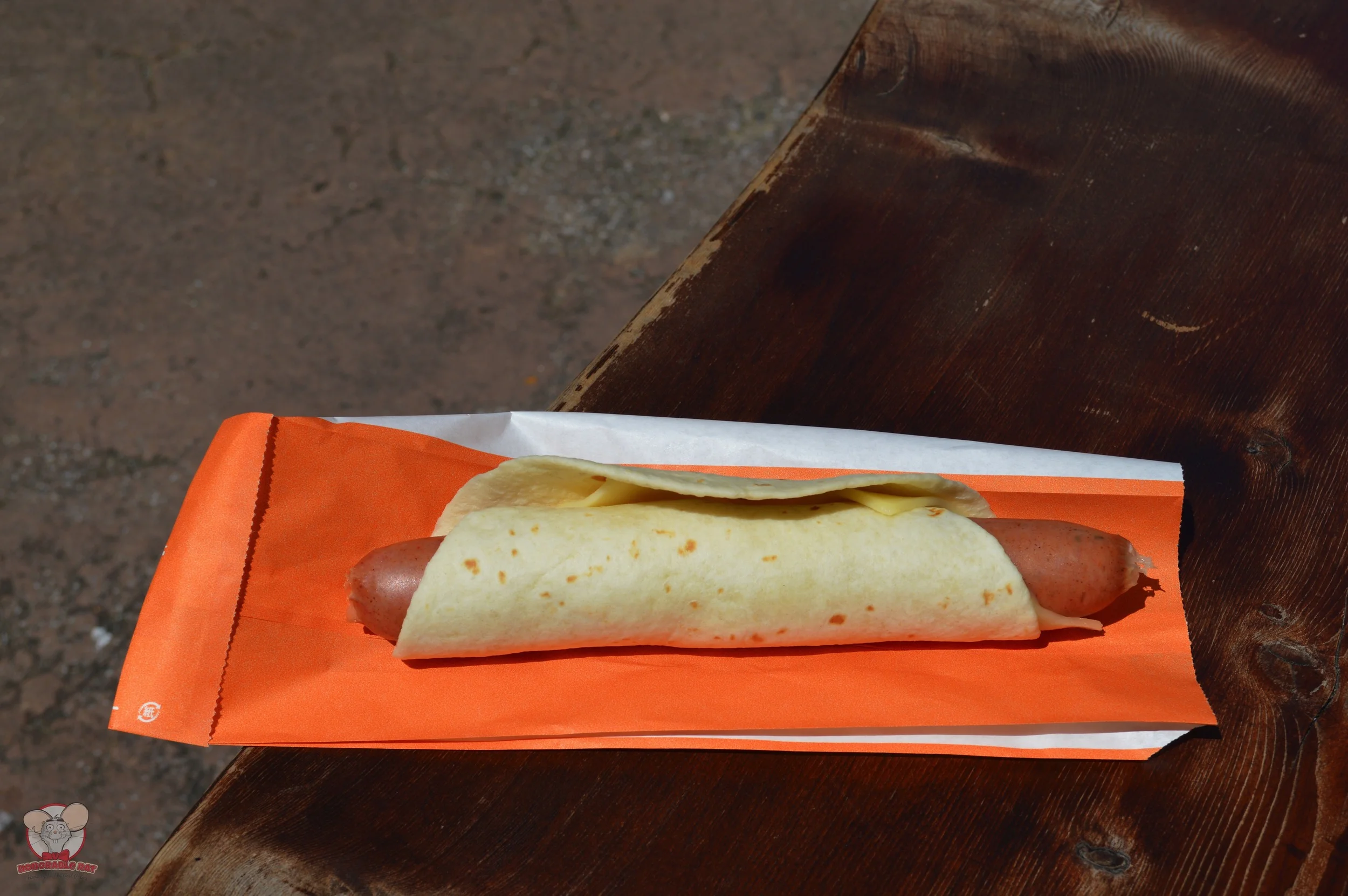 Tortilla Hot Dog with Cheese