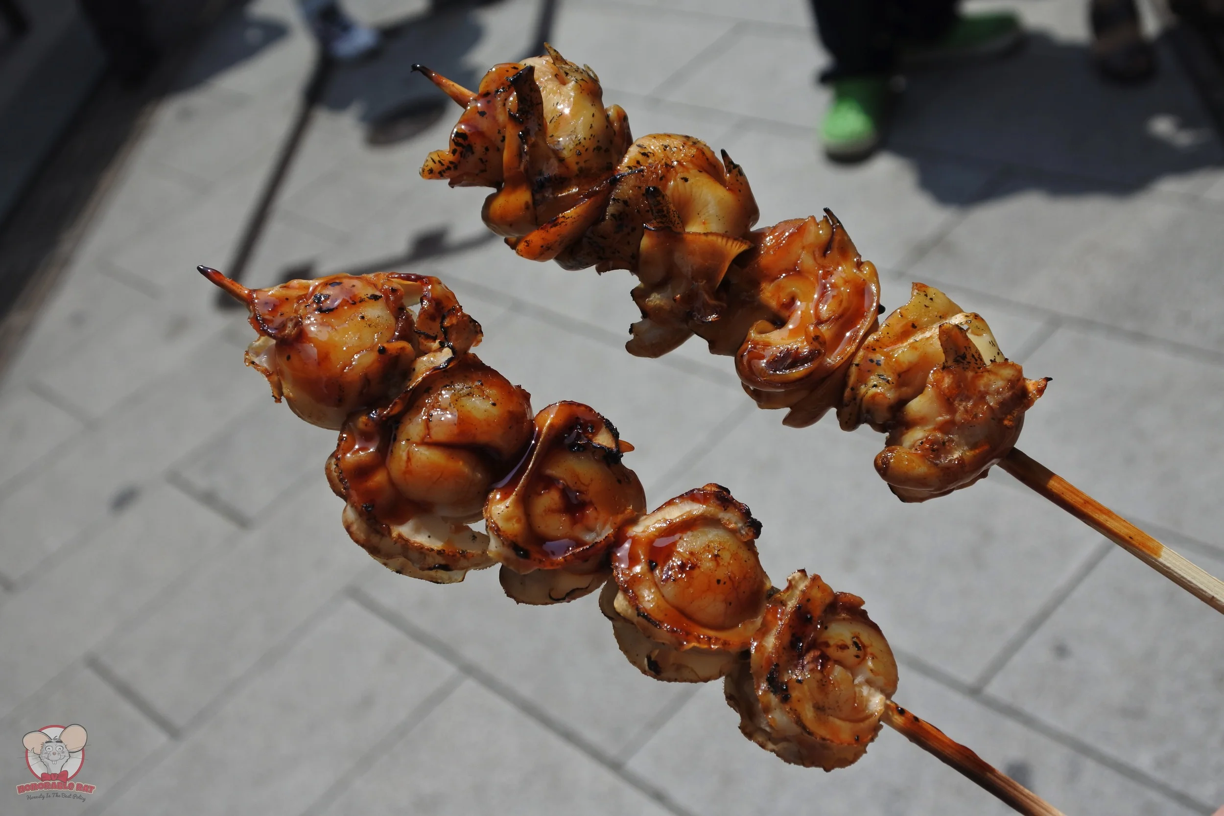 You can't go wrong with the Scallop (Left) or Whelk (Right) Skewers