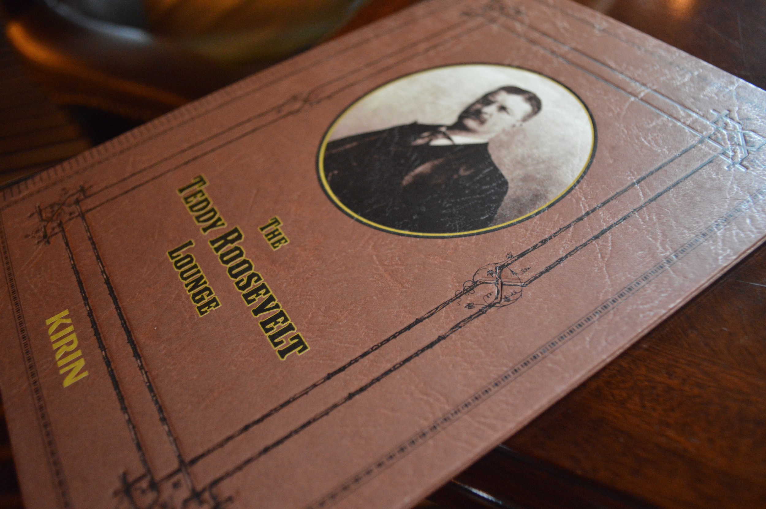 Teddy Roosevelt Lounge Menu