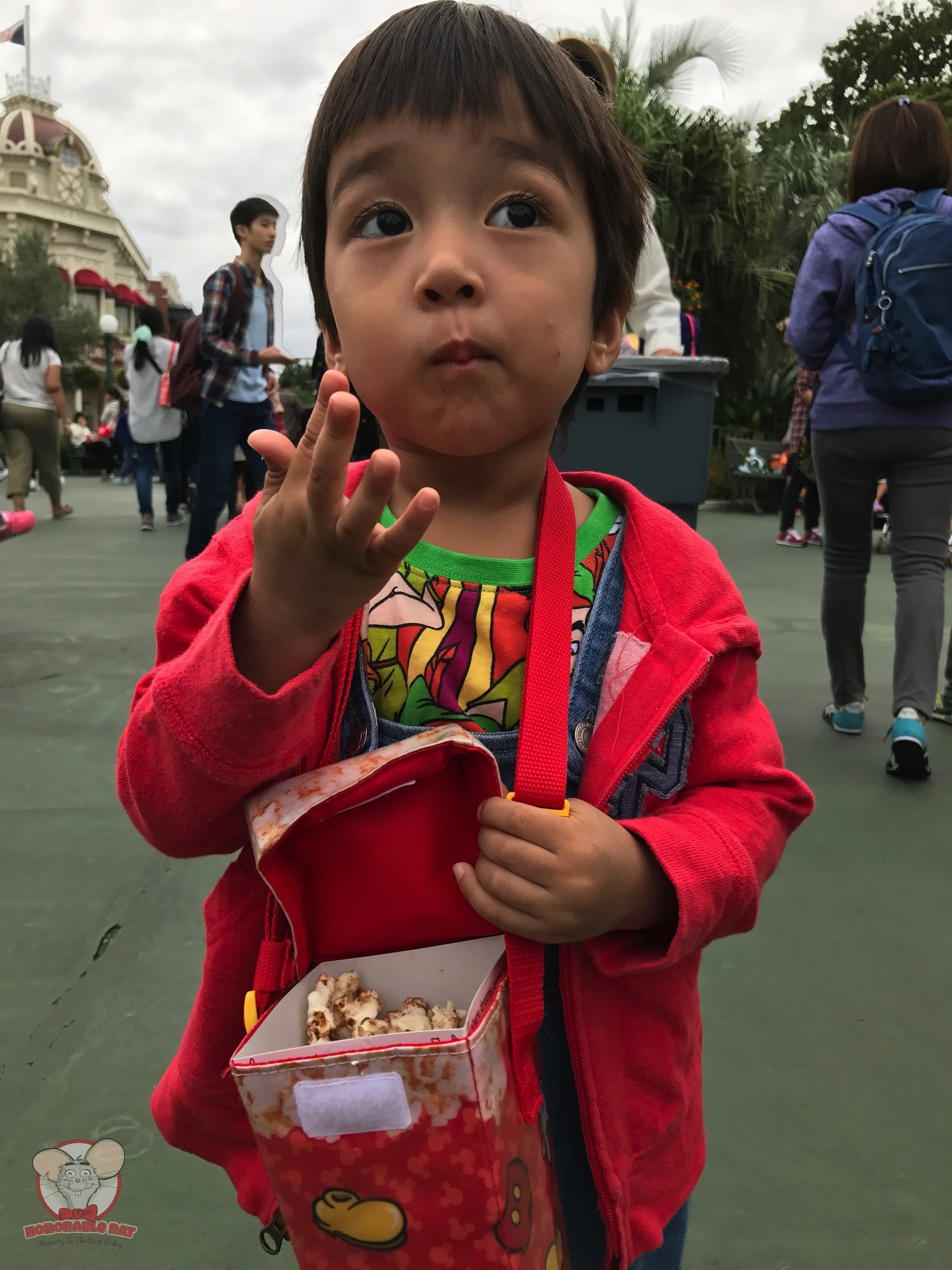 Baby Haku chomping away