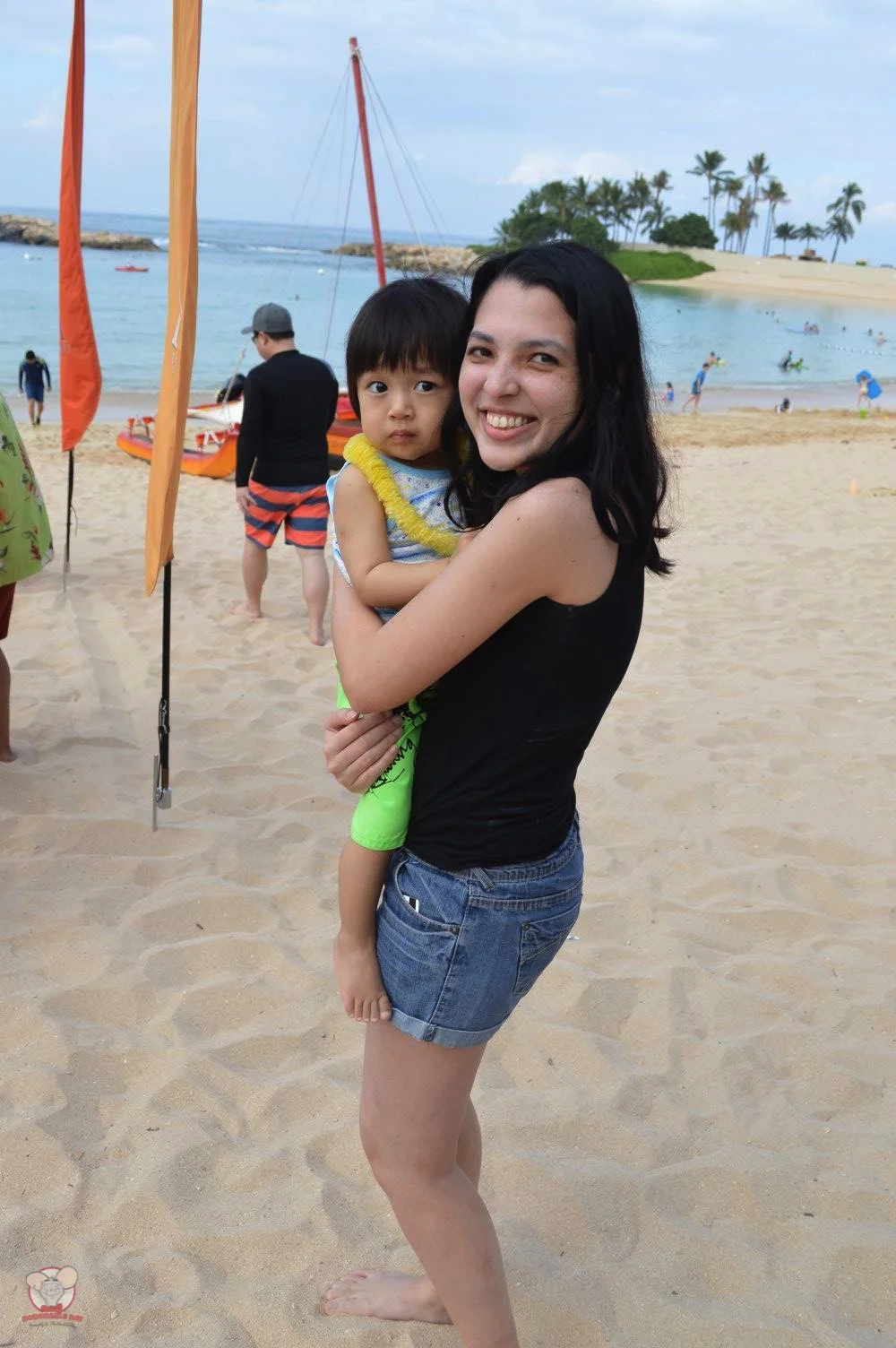 Baby Haku and Auntie Nadia ready to play