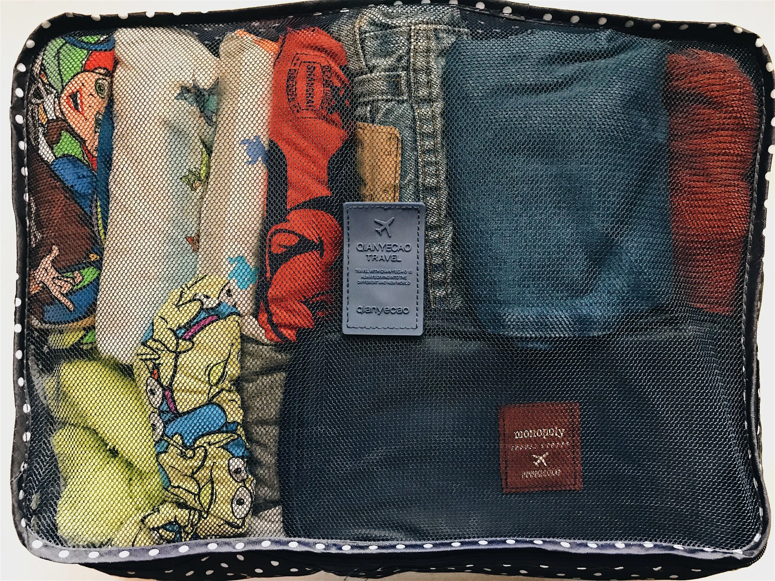All the clothing I'm bringing for one week in the greatest invention since sliced bread, a PACKING CUBE!