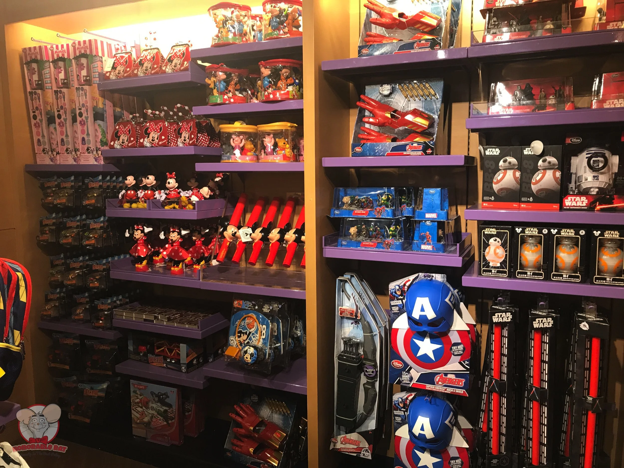 Marvel and Star Wars merchandise