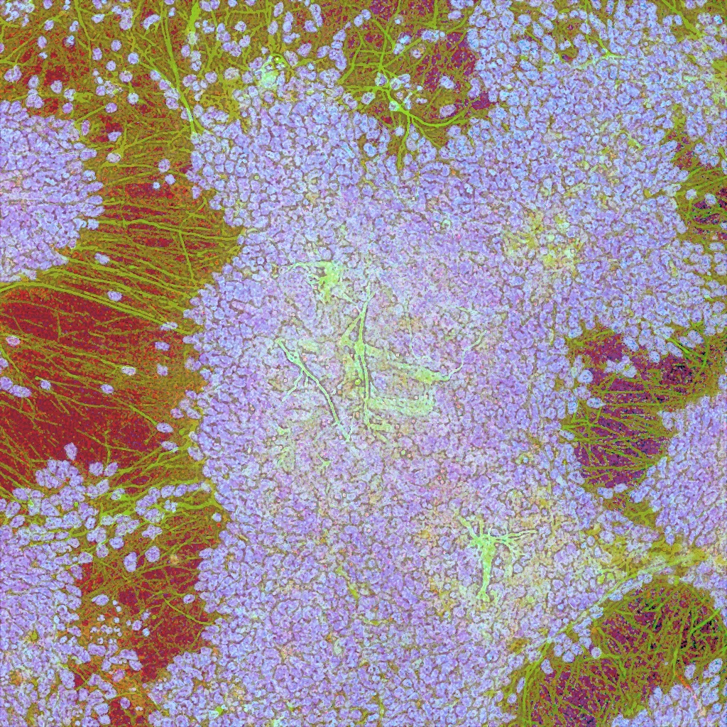 “Confused but Enjoying Myself"” collaboration between Yana Zorina and Darcy Elise Johnson, microscopy, digital media
