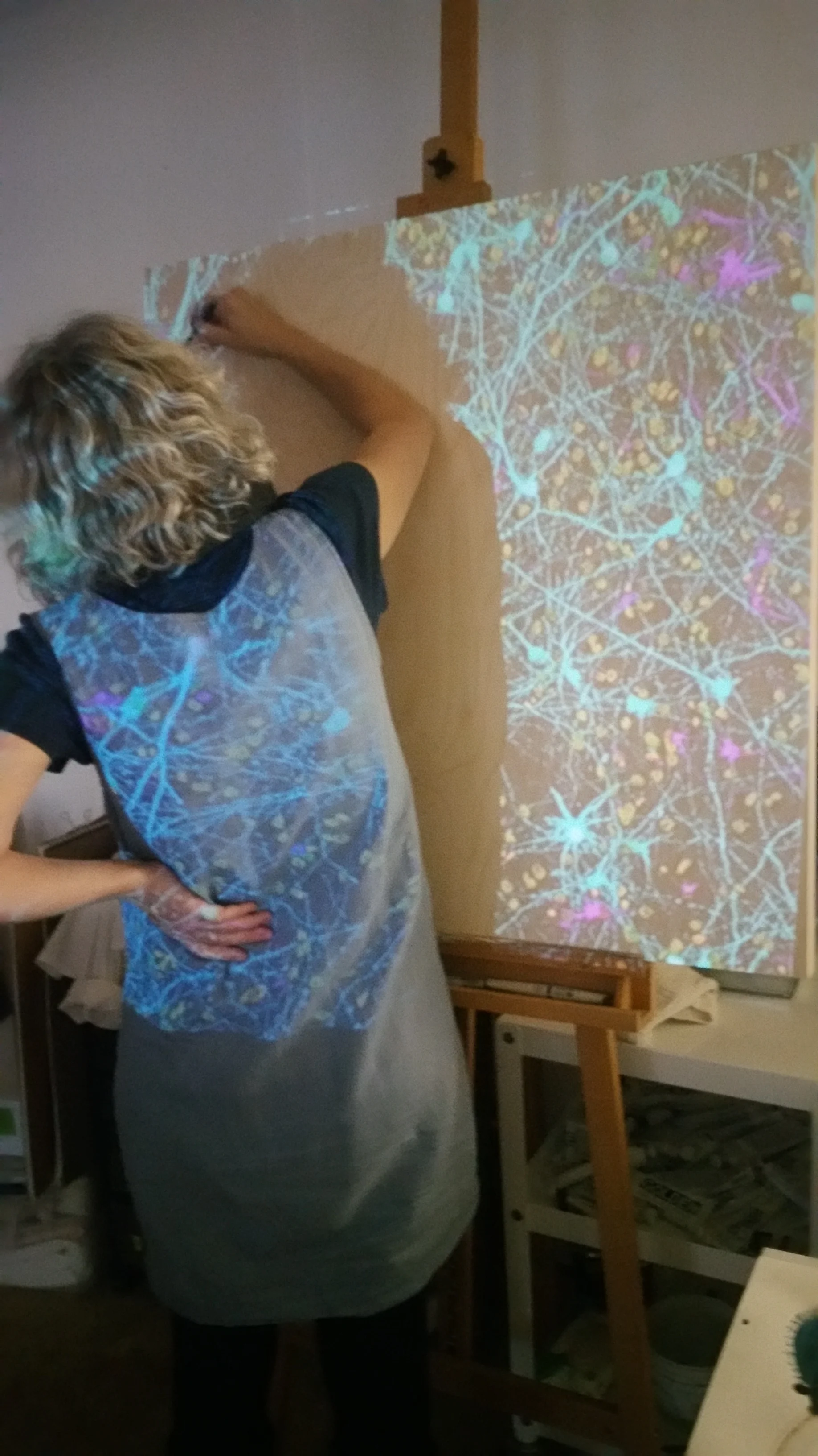 redrawing the projected image