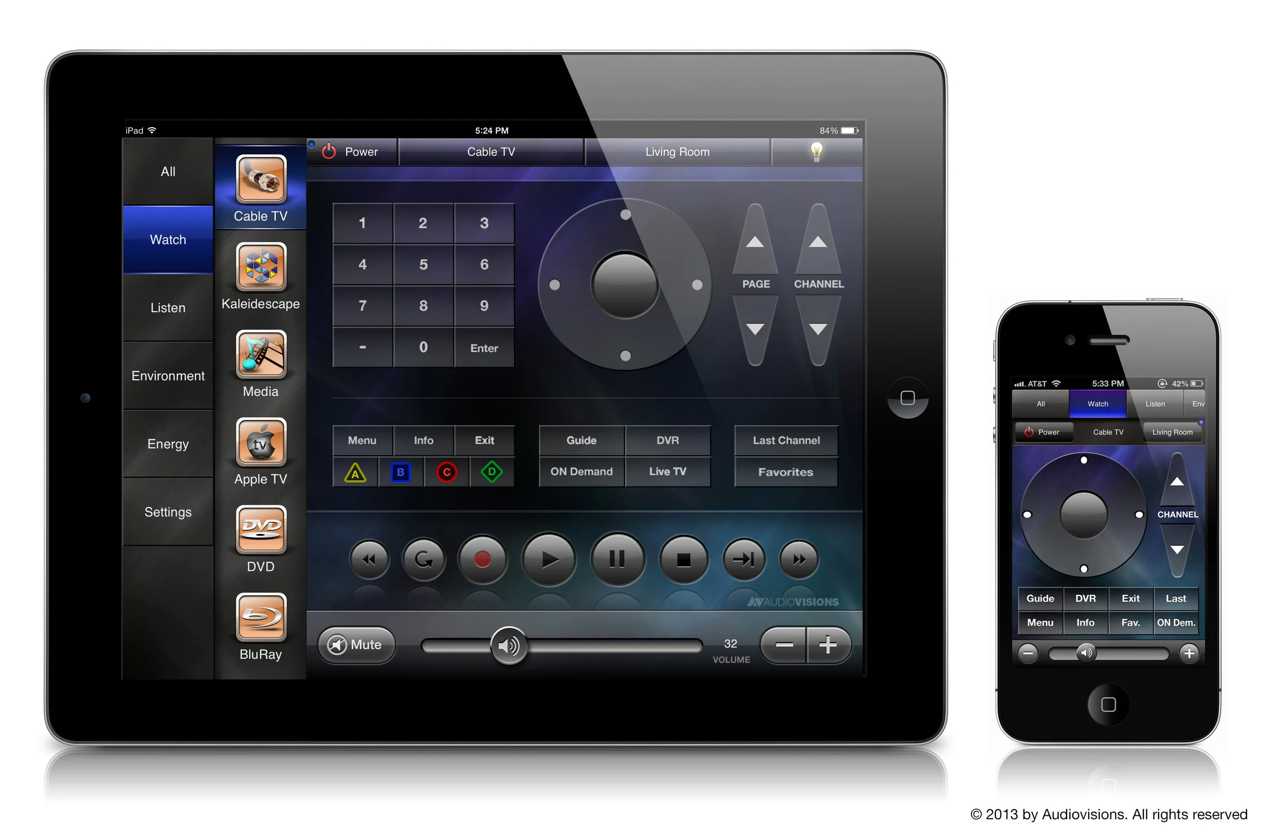 AUDIOVISIONS' Savant Custom UI