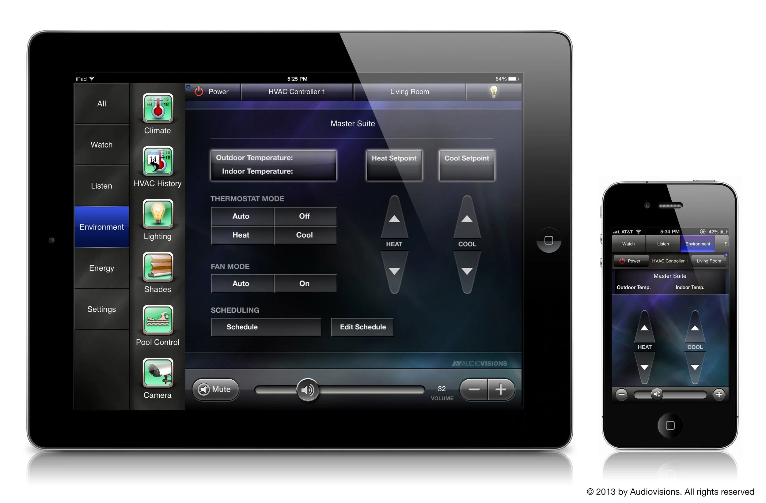 AUDIOVISIONS' Savant Custom UI