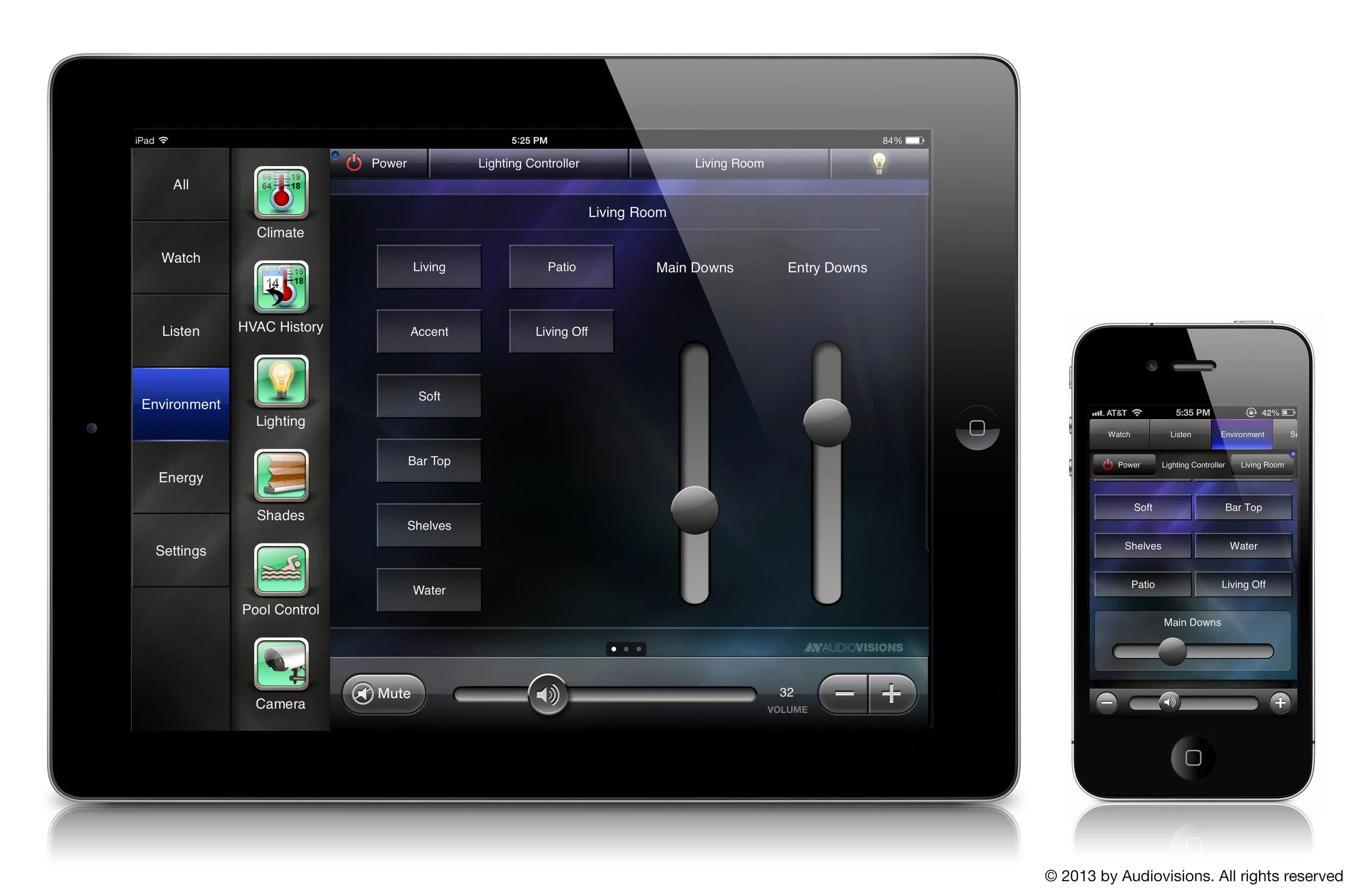 AUDIOVISIONS' Savant Custom UI