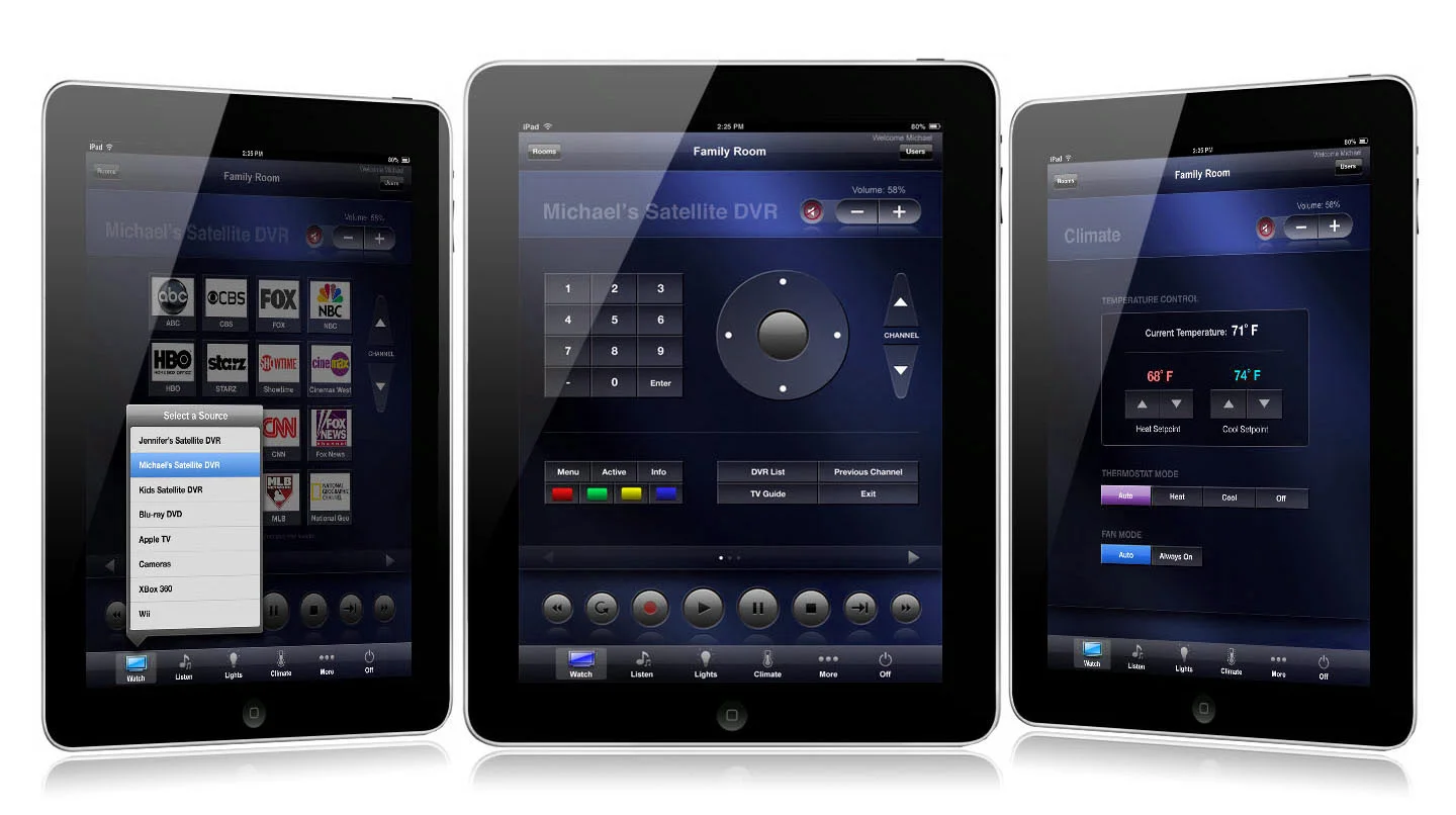AUDIOVISIONS' Custom Crestron UI