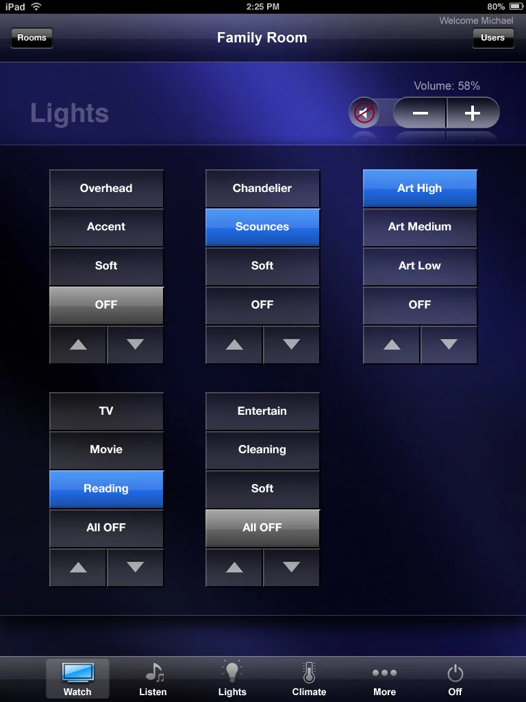 AUDIOVISIONS' Custom Crestron UI