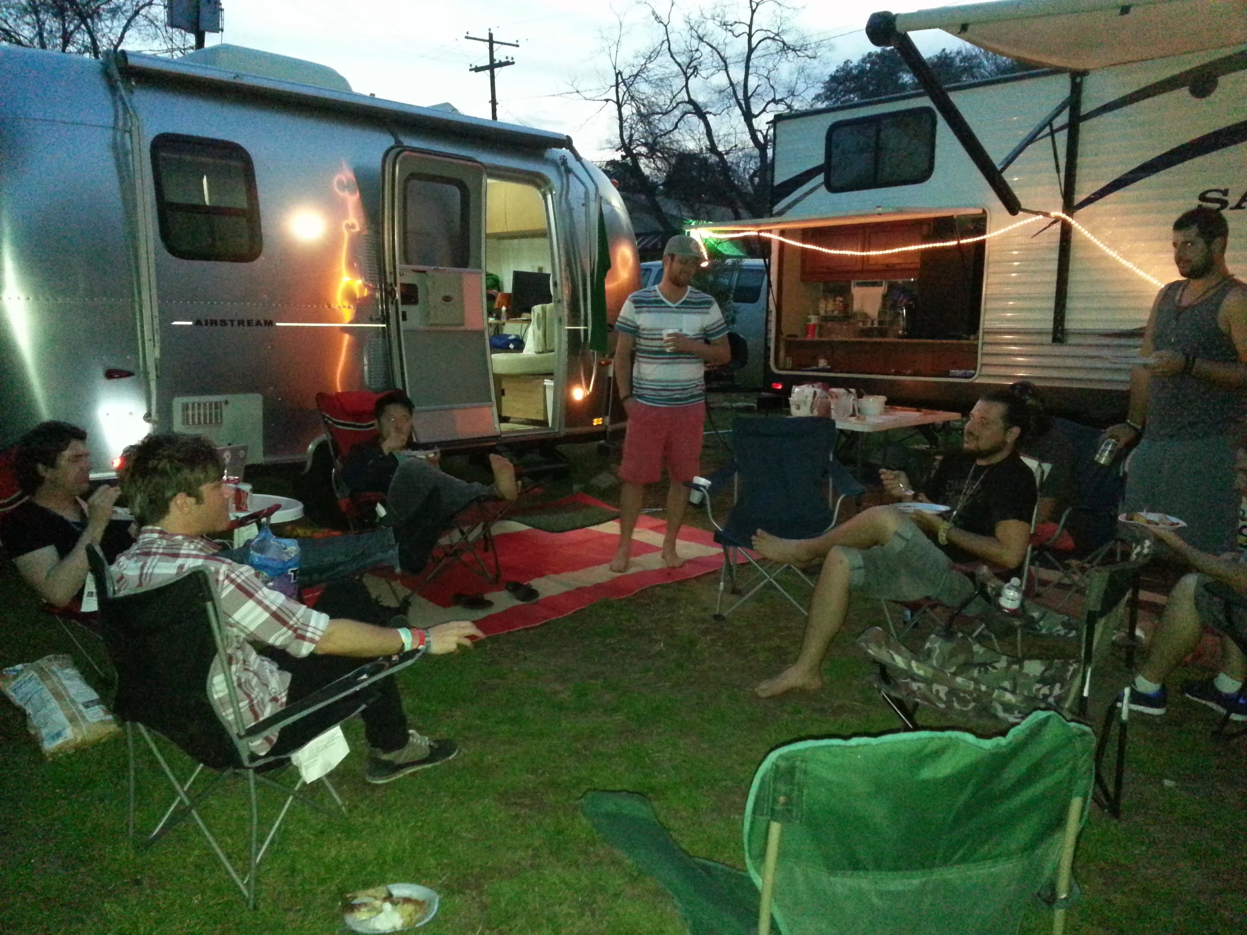 RV Camping experience during SXSW for musicians, artists and festival goers.