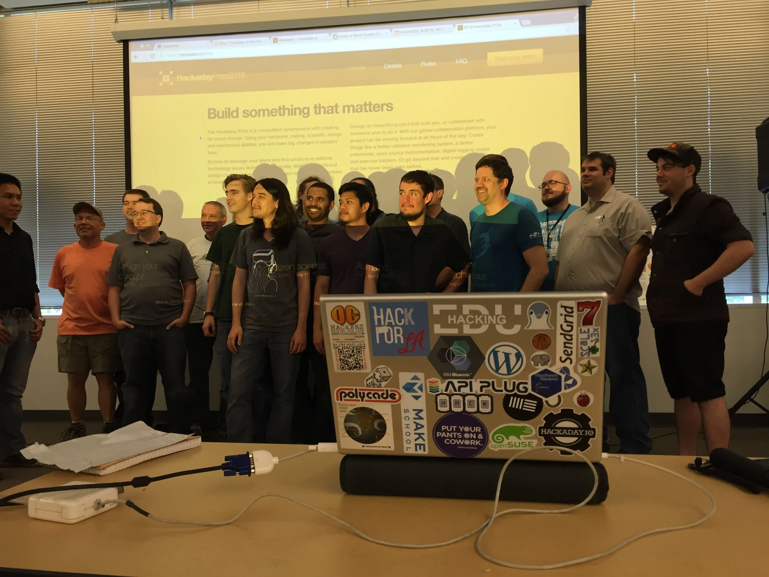 2016 Hackaday Prize - Spearheading Austin, TX community