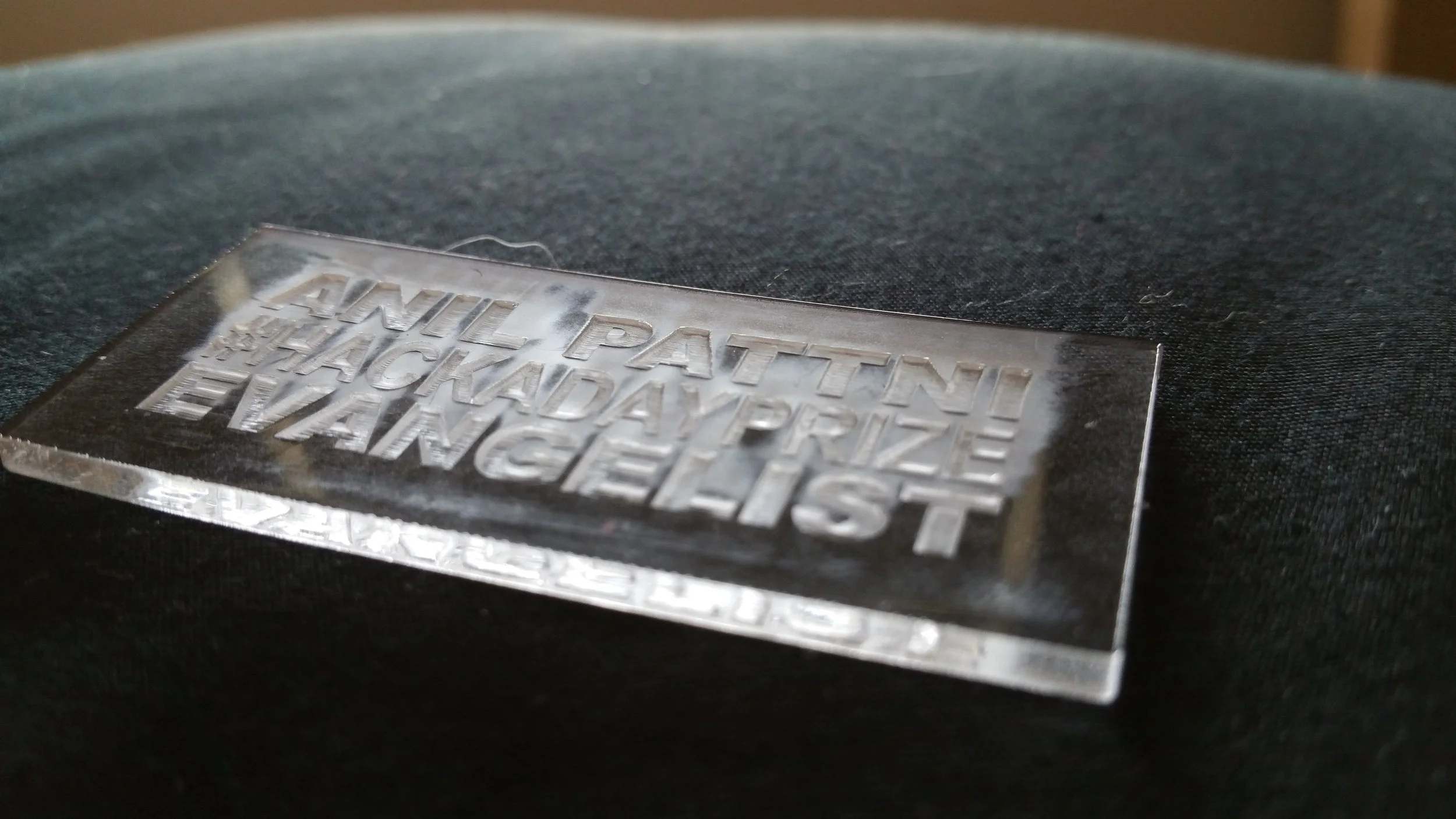My First Laser Cutting project, designing a name badge