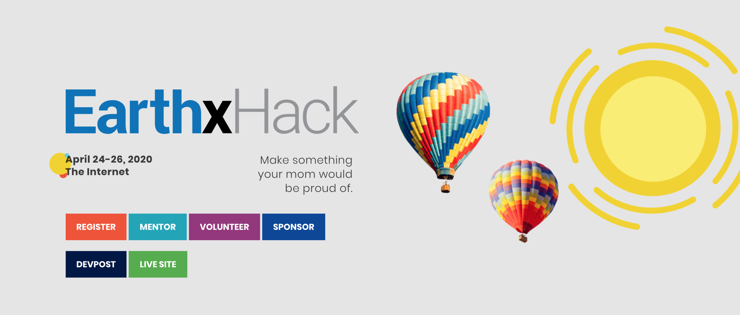 Supporting EarthxHack during #COVID2020