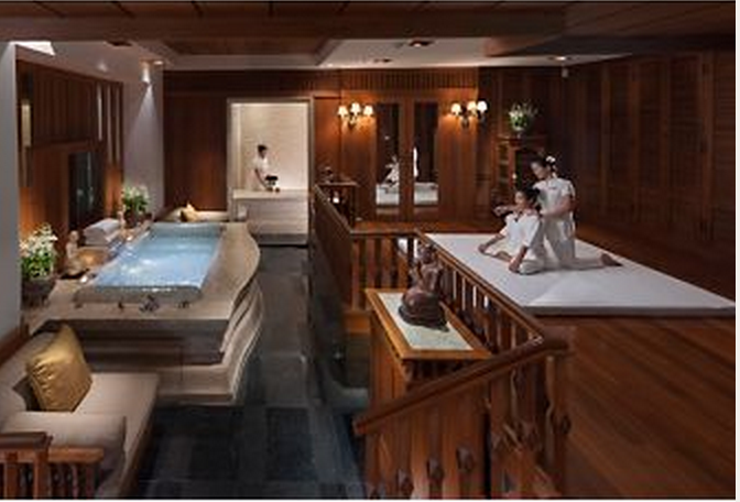 the spa room - although mine was a bit more outdoorsy than this pic. 