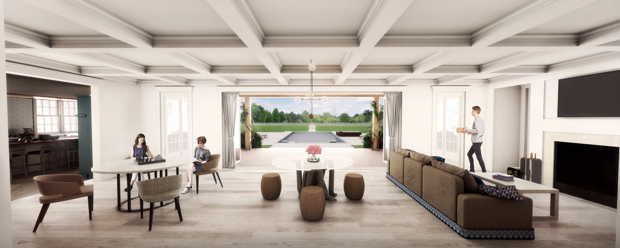 Living Space Looking Towards Veranda