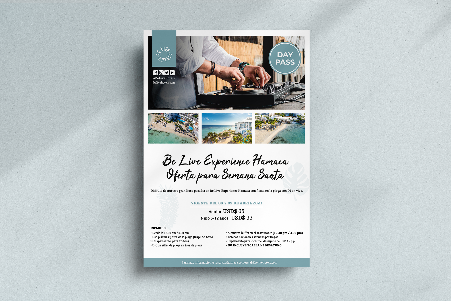 Mockup flyer Semana Santa