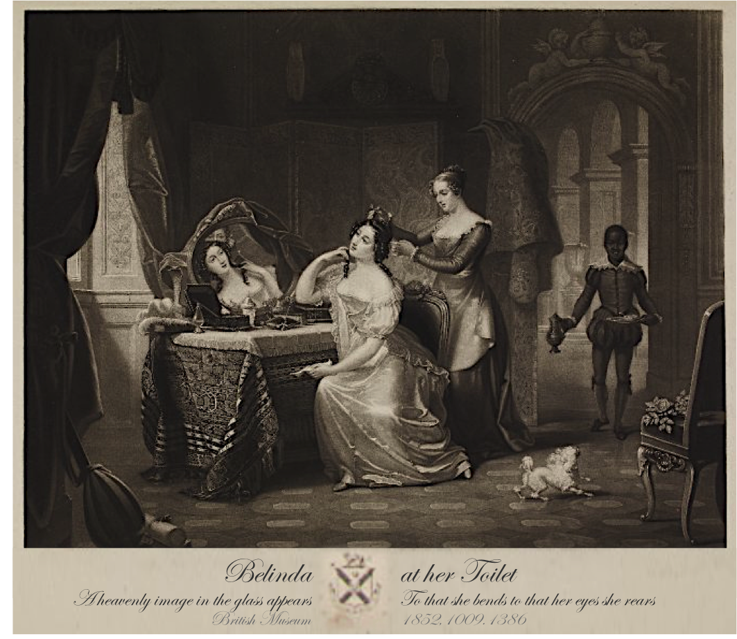William Say, after Henri Jean-Baptiste Fradelle, Belinda at her Toilet , ca. 1820. (c) Trustees of the British Museum.