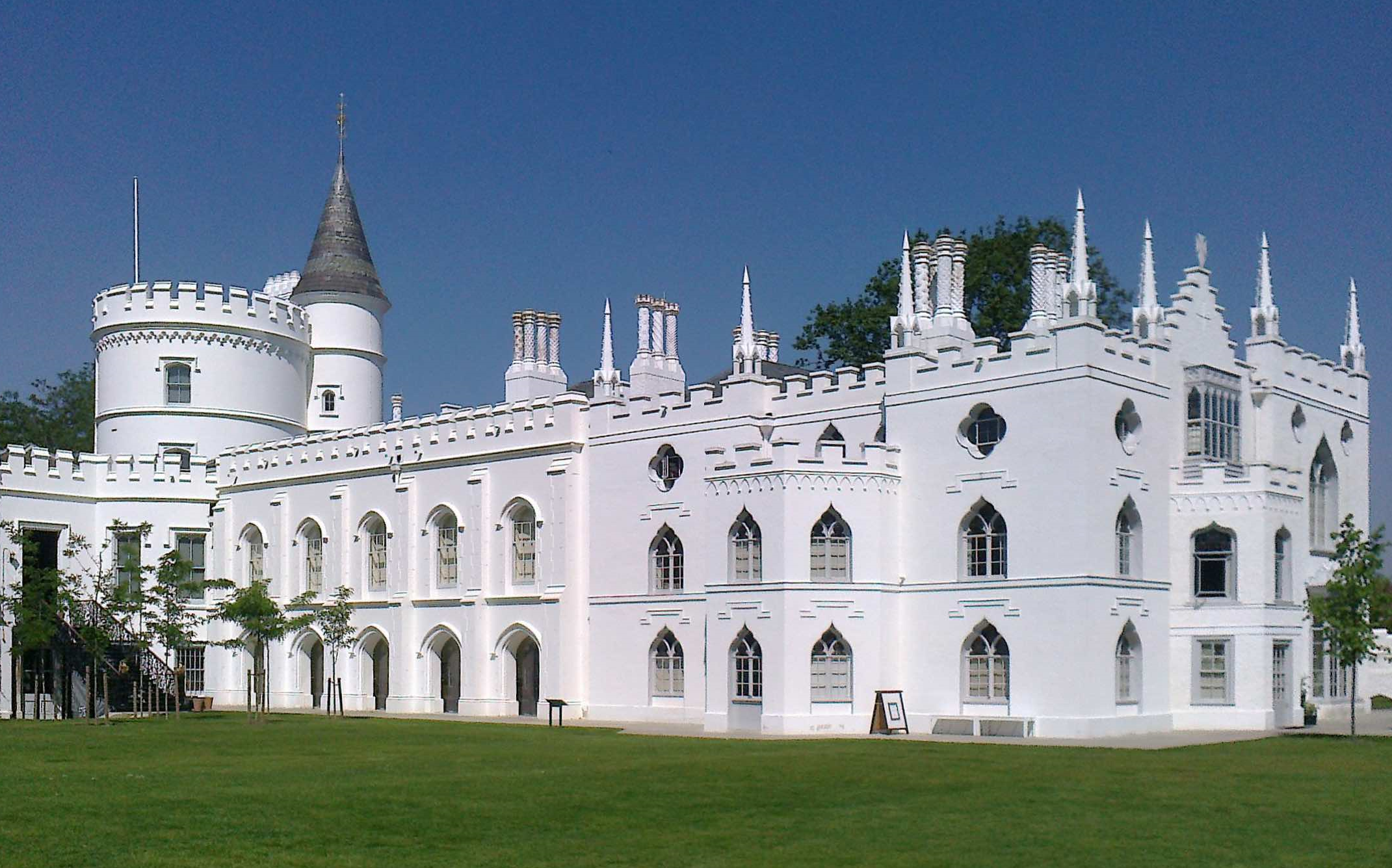 Strawberry Hill (as seen from the lawn) gorgeously restored by the Strawberry Hill Trust. Photo by curator 