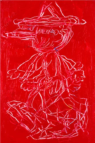 Pinocchio On The Move, 2012, acrylic on canvas, 12 x 18"