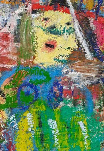 Easy Living (detail), 2009, oil on canvas, 60x60"