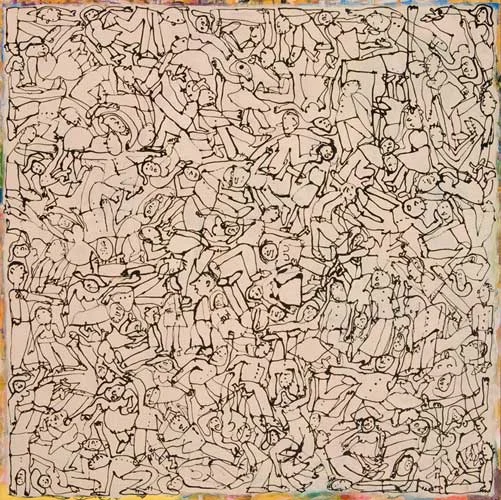 Suspension of the Natural Attitude, 2010, acrylic on canvas, 60x60"