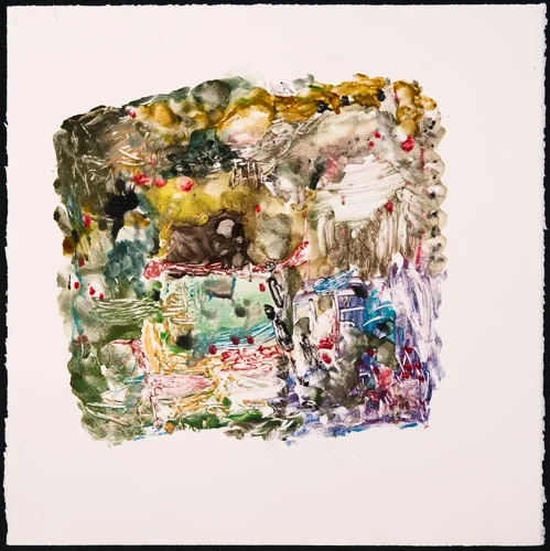Eden, 2010, Monoprint, 22 x 22"