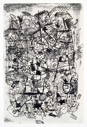 Redemption No. 1, 2008, lithography on vellum, 23x38"