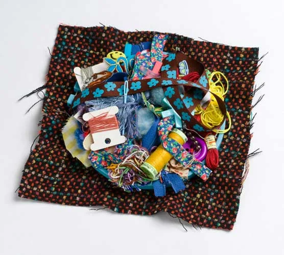 Everywhere All At Once, 2009, sewing materials, 8x8x5"