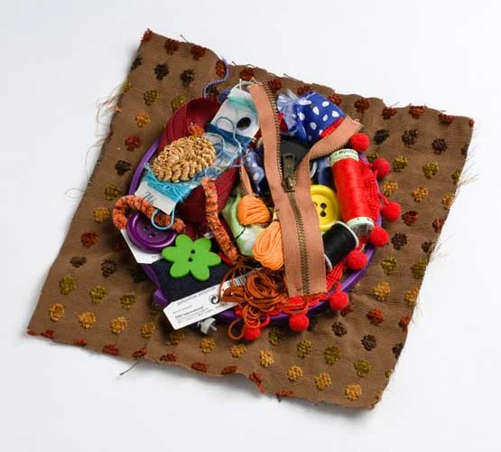 Reddy, 2009, sewing materials, 8x8x5"