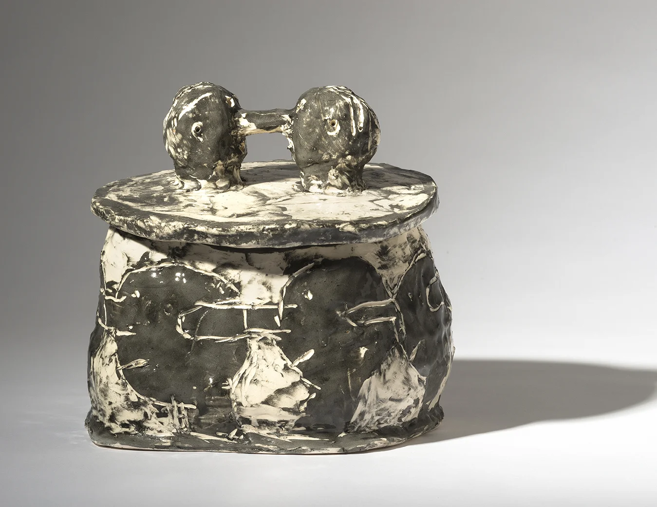 Nosey, 2014, glazed ceramic, 10x13x8"