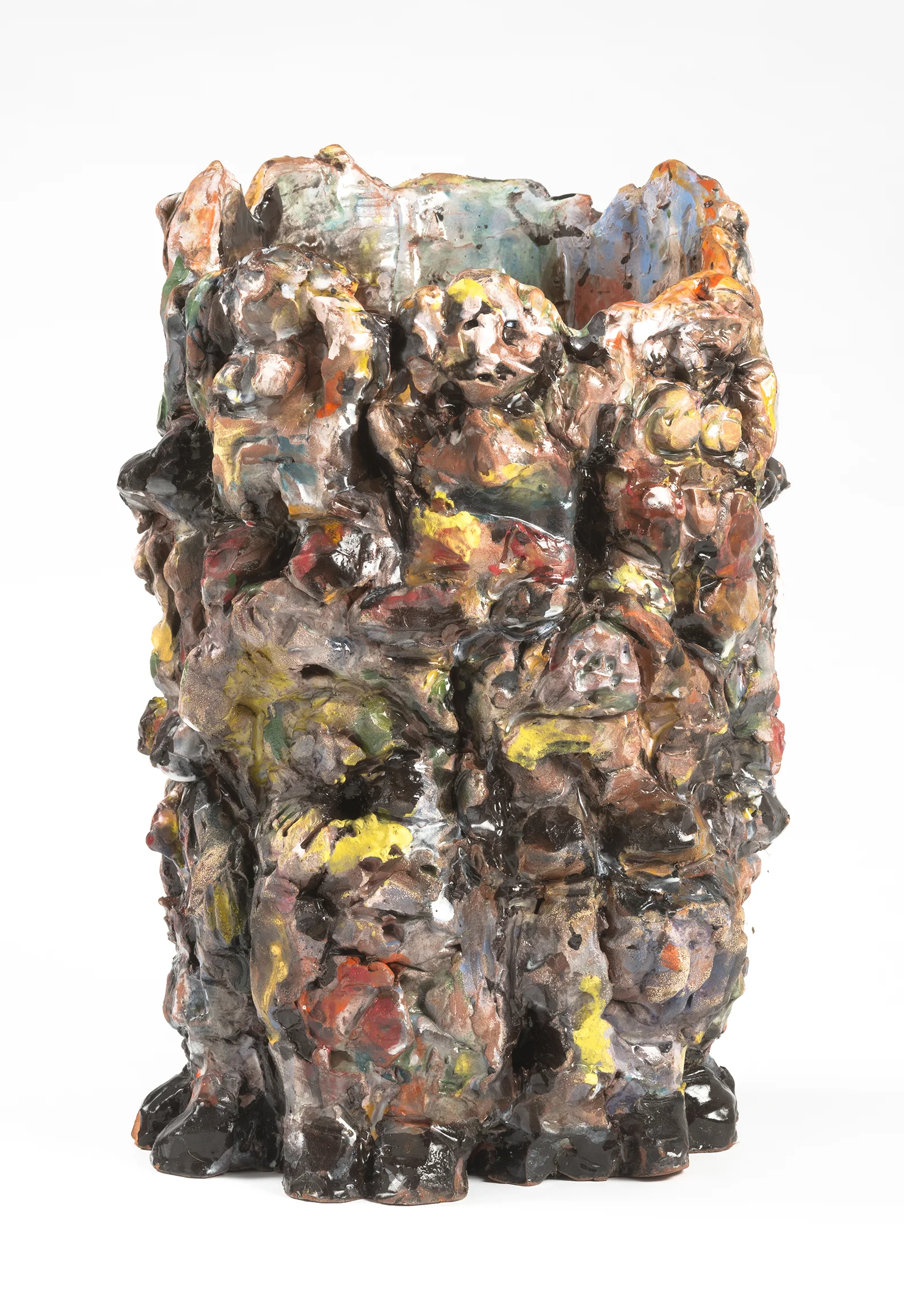 Canopic Jar #3, 2014, Glazed Ceramic, 12"x9"x8"