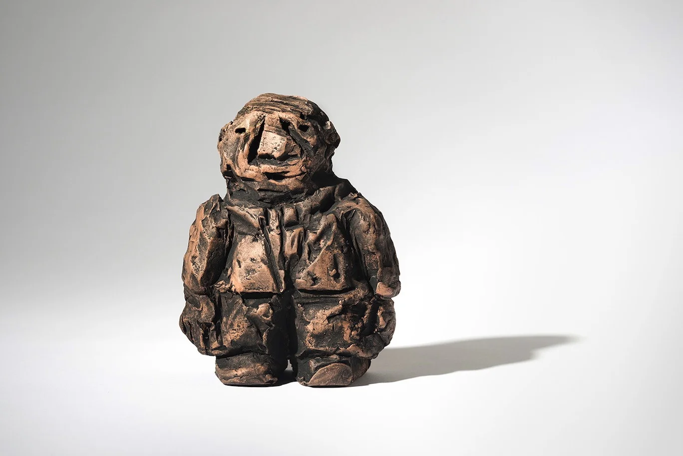 Dirty Little Businessman, 2014, Ceramic, 6"x6"x2"