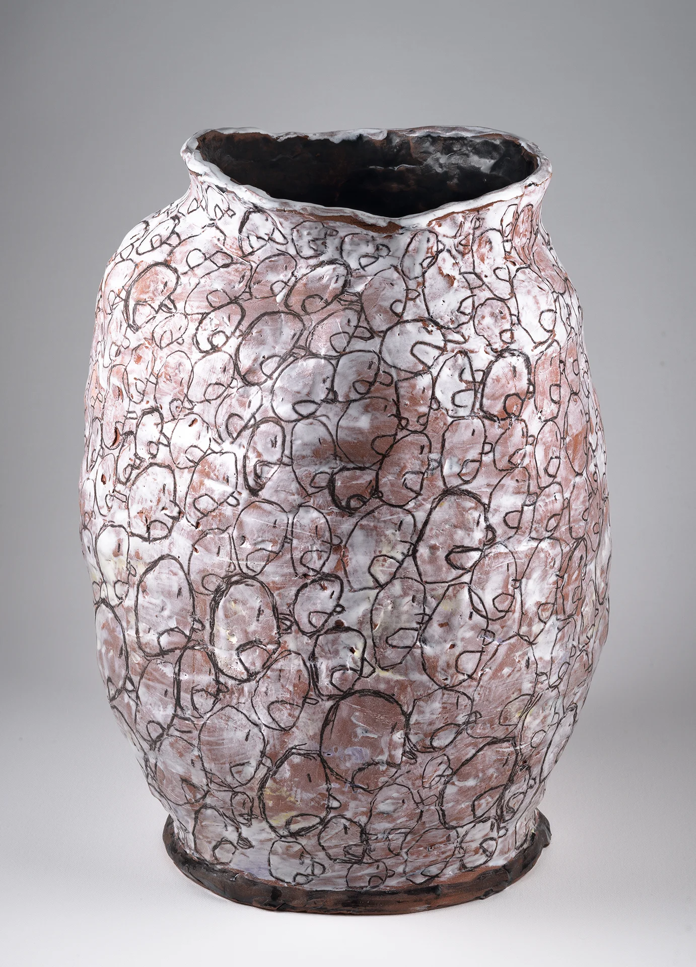 Shouting It Out , 2014, 14"x10", glazed ceramic vessel