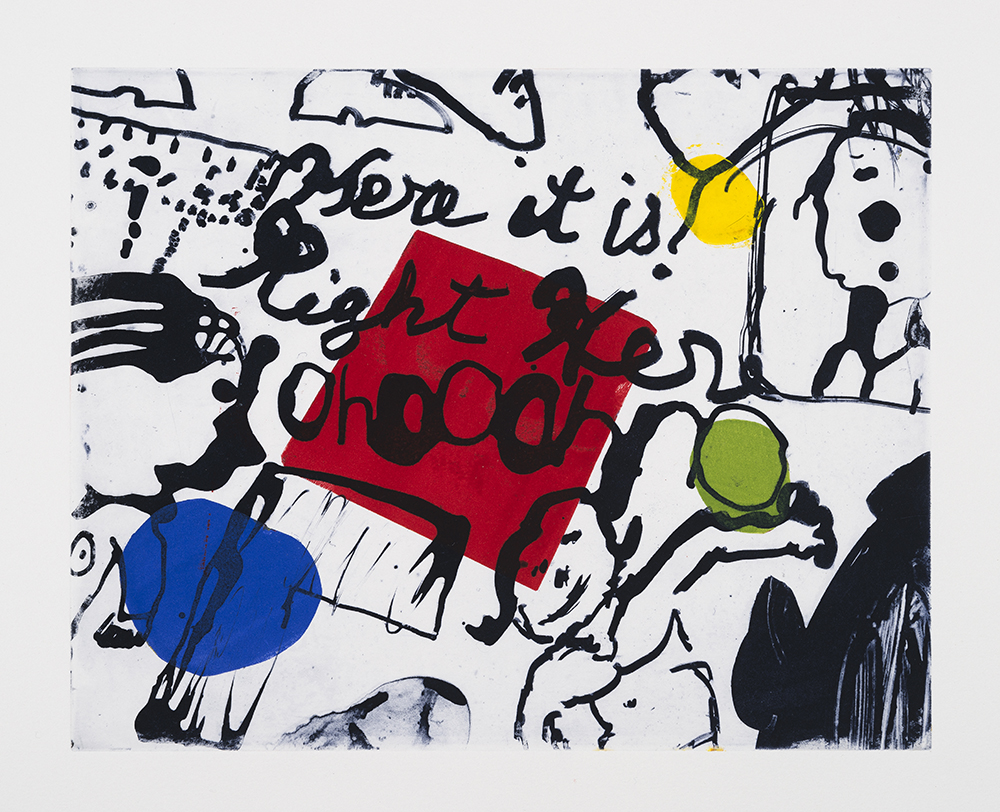 Ohoohno, 2015, Solar Plate Etching and Monoprint, 15"x12 3/4"