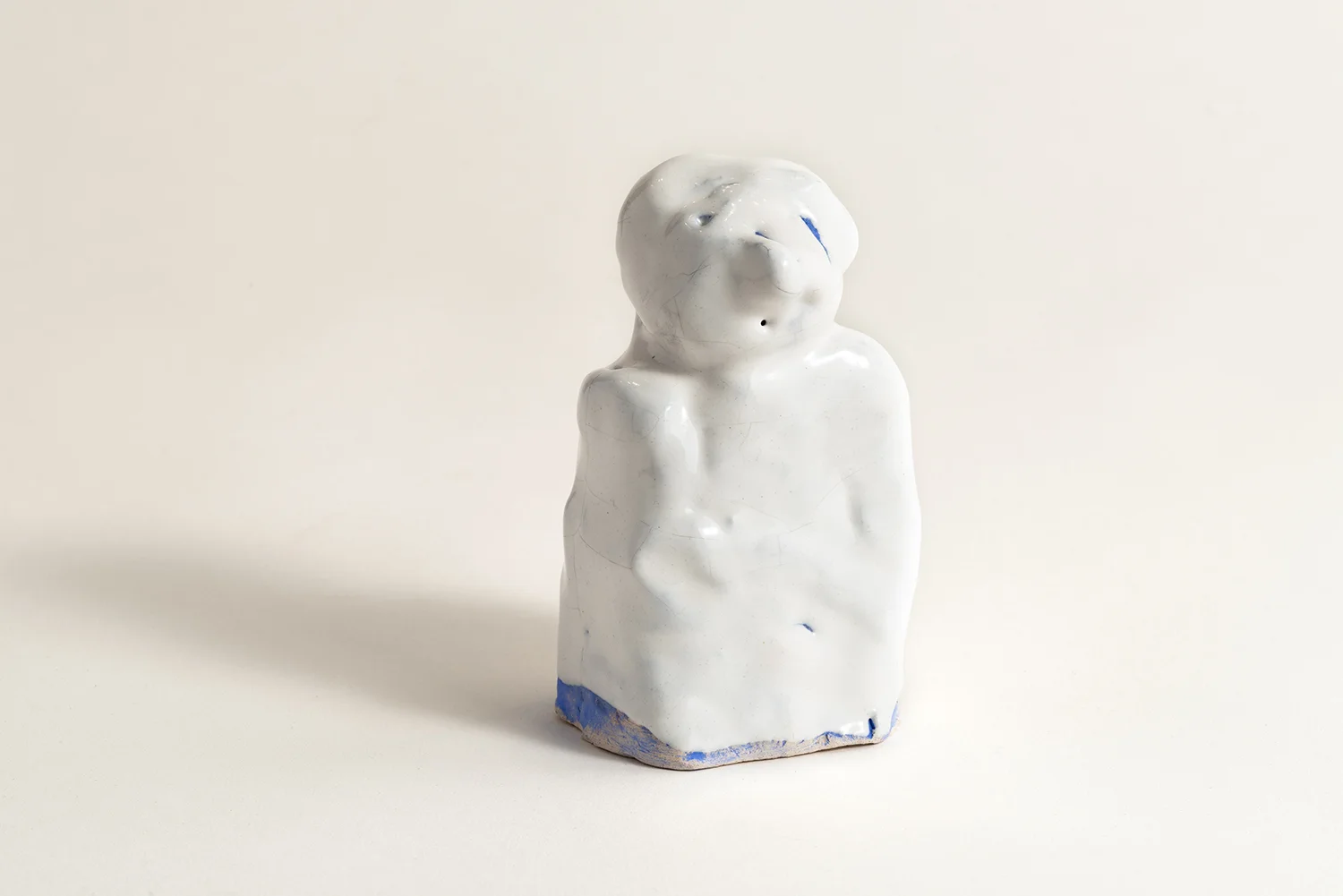 "Mrs. White", 2017, Glazed Ceramic, 6" x 3" x 2"