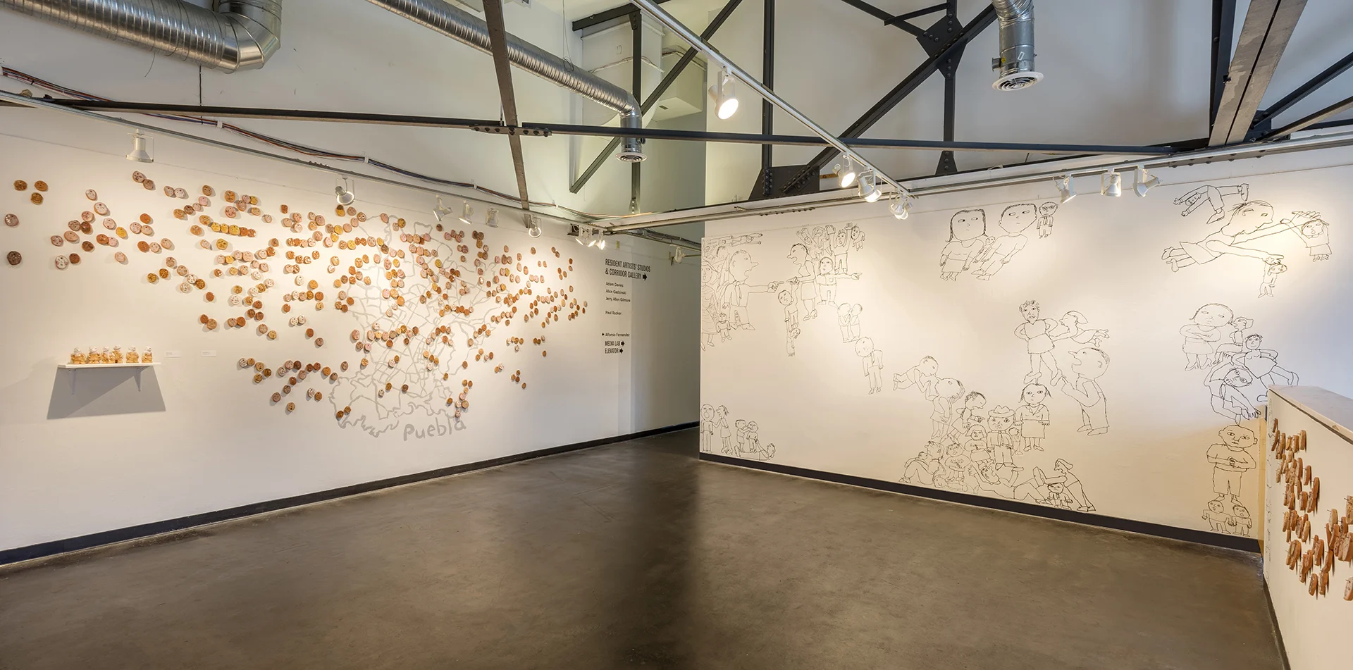 "Encounters", 2017, Solo Exhibition Installation, Creative Alliance, Baltimore, MD